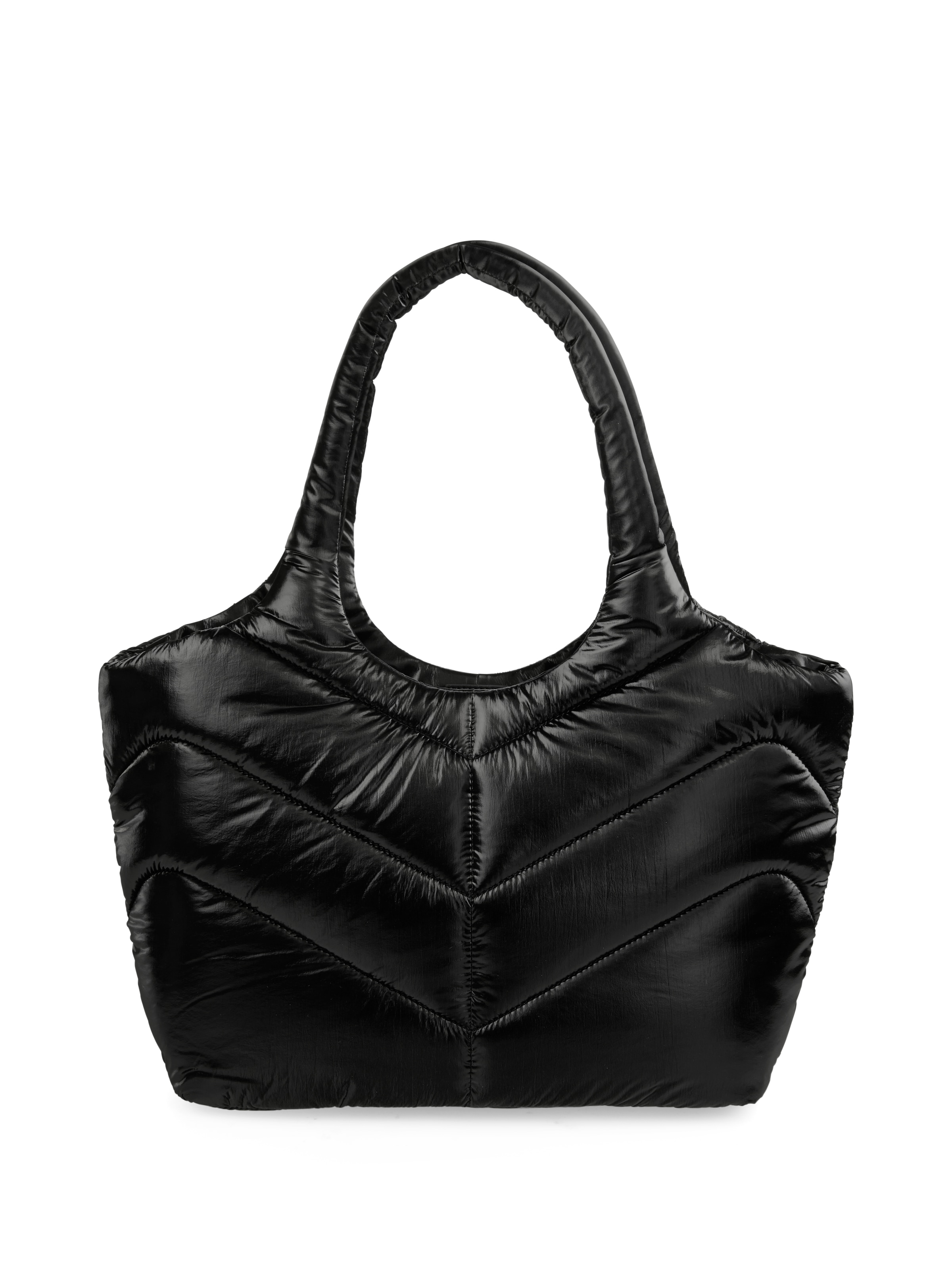 Marc Cain Shopper Damen Schultertasche mit Logo-Aufnäher und Ziersteppung