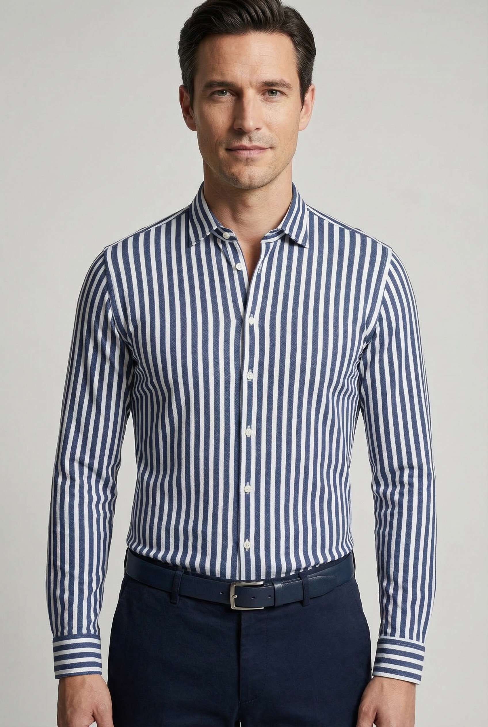 DESOTO Langarmhemd »Jerseyhemd Casual Kent«