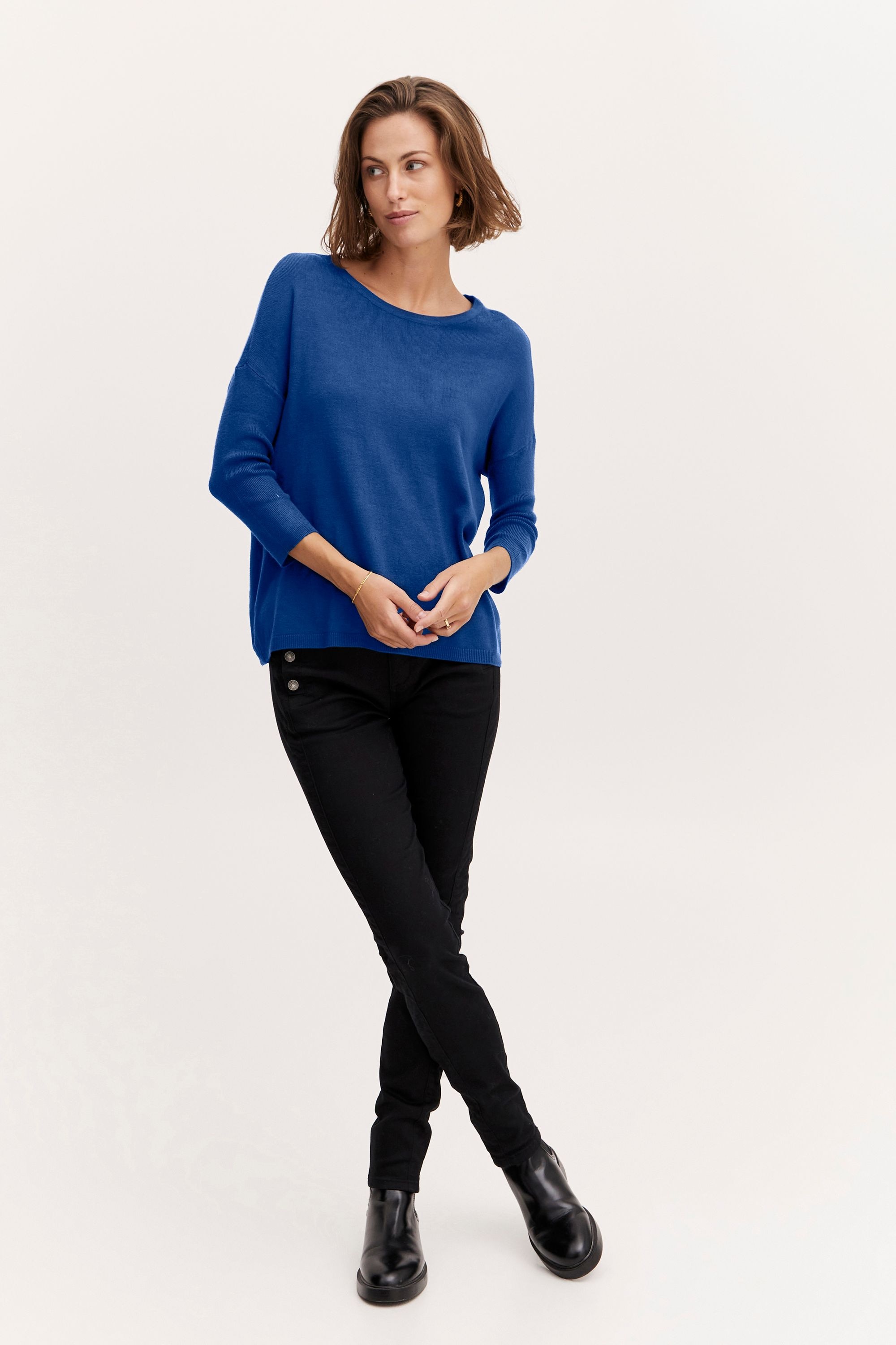 fransa Strickfleece-Pullover »Strickpullover FRBlume«