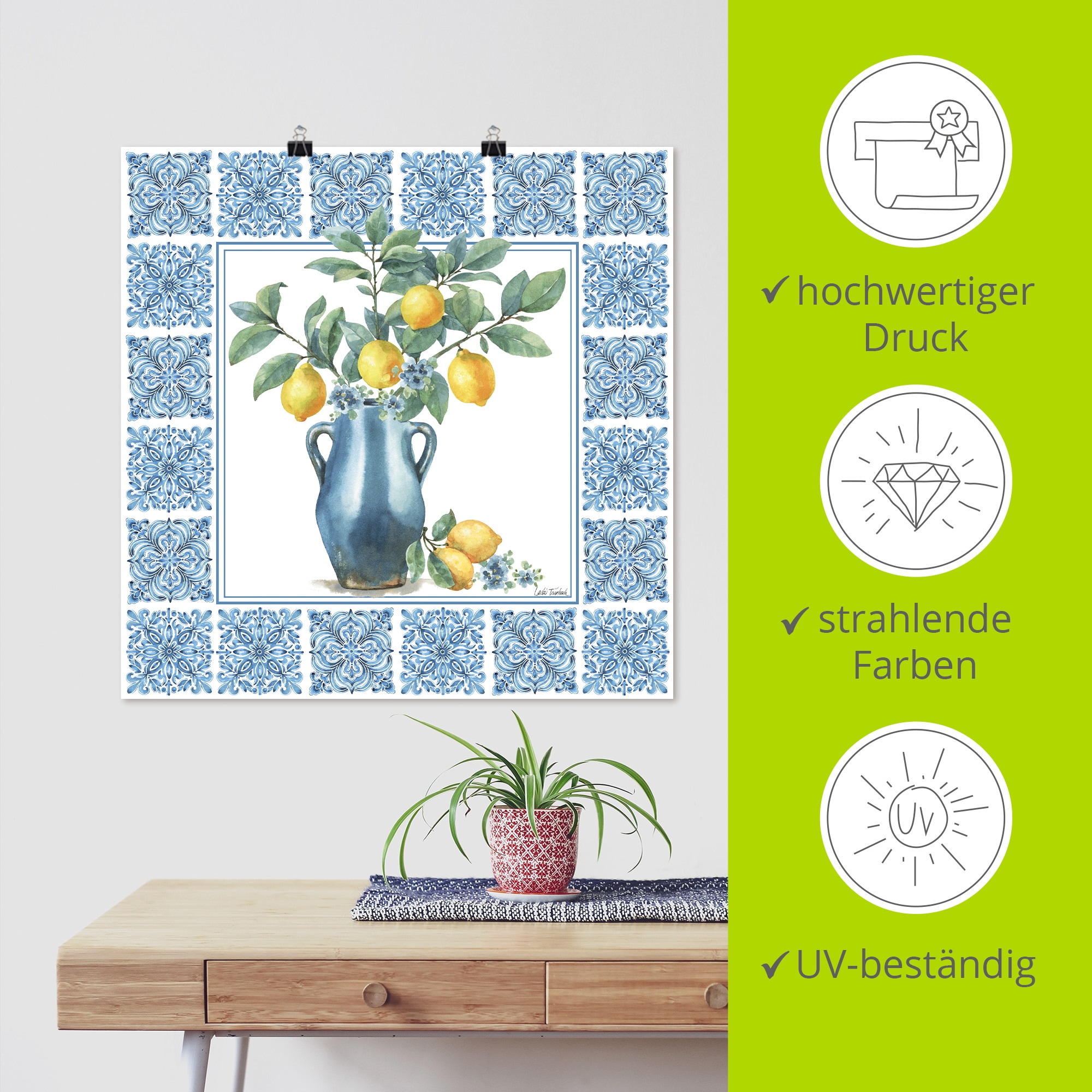 Artland Wandbild »Le Citron V« Arrangements 1 Stk. tlg. als Alubild, Leinwandbild, Poster, Wandaufkleber in verschied. Größen