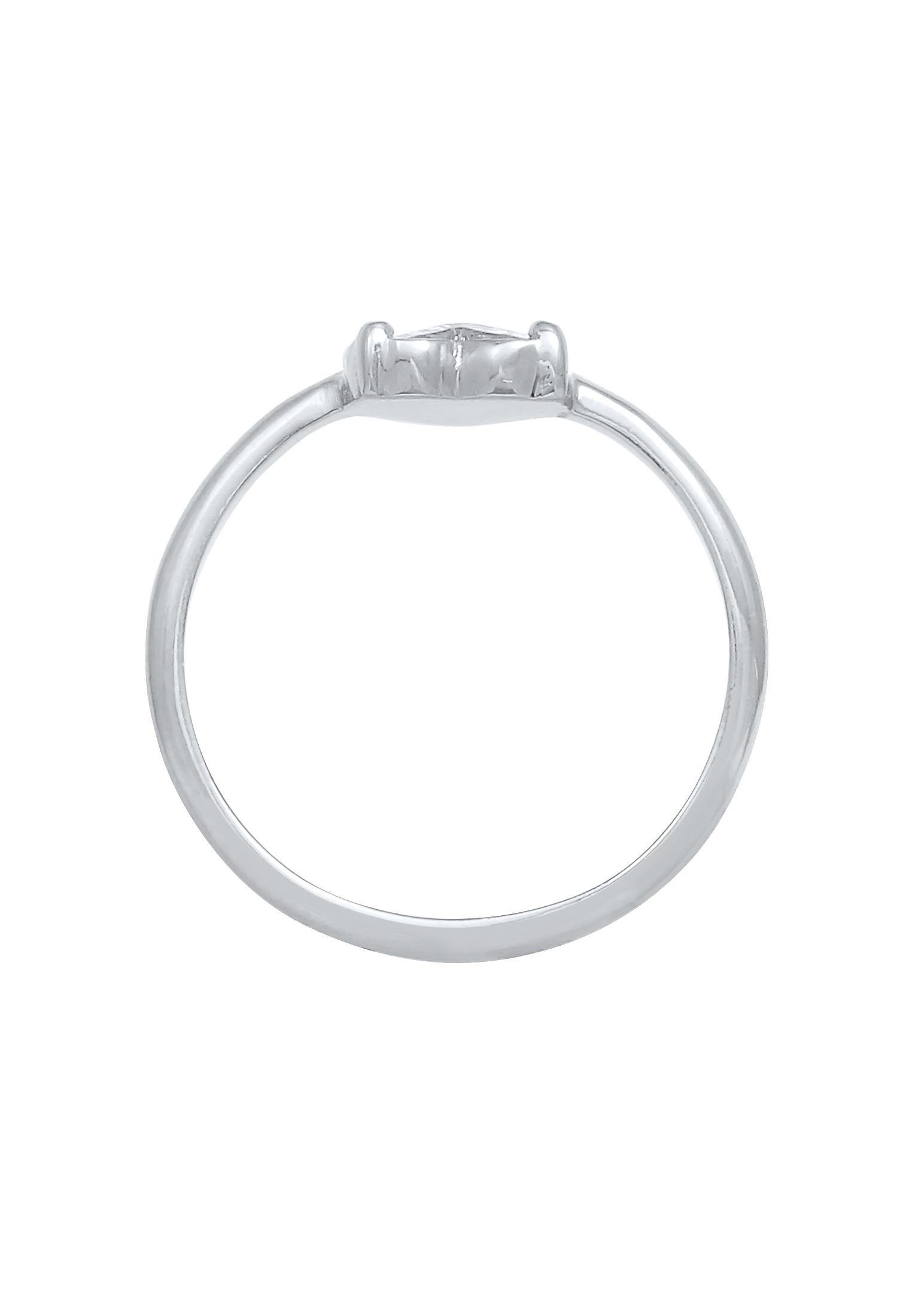 Elli Silberring »Ring Herz Love Kristalle 925 Silber«