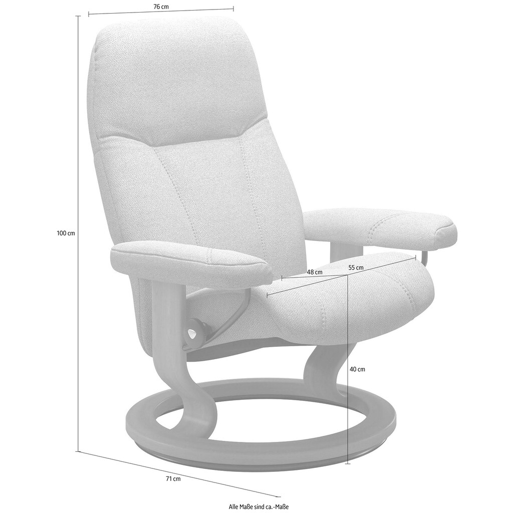 Stressless® Relaxsessel »Consul«, mit Classic Base, Größe M, Gestell Schwarz