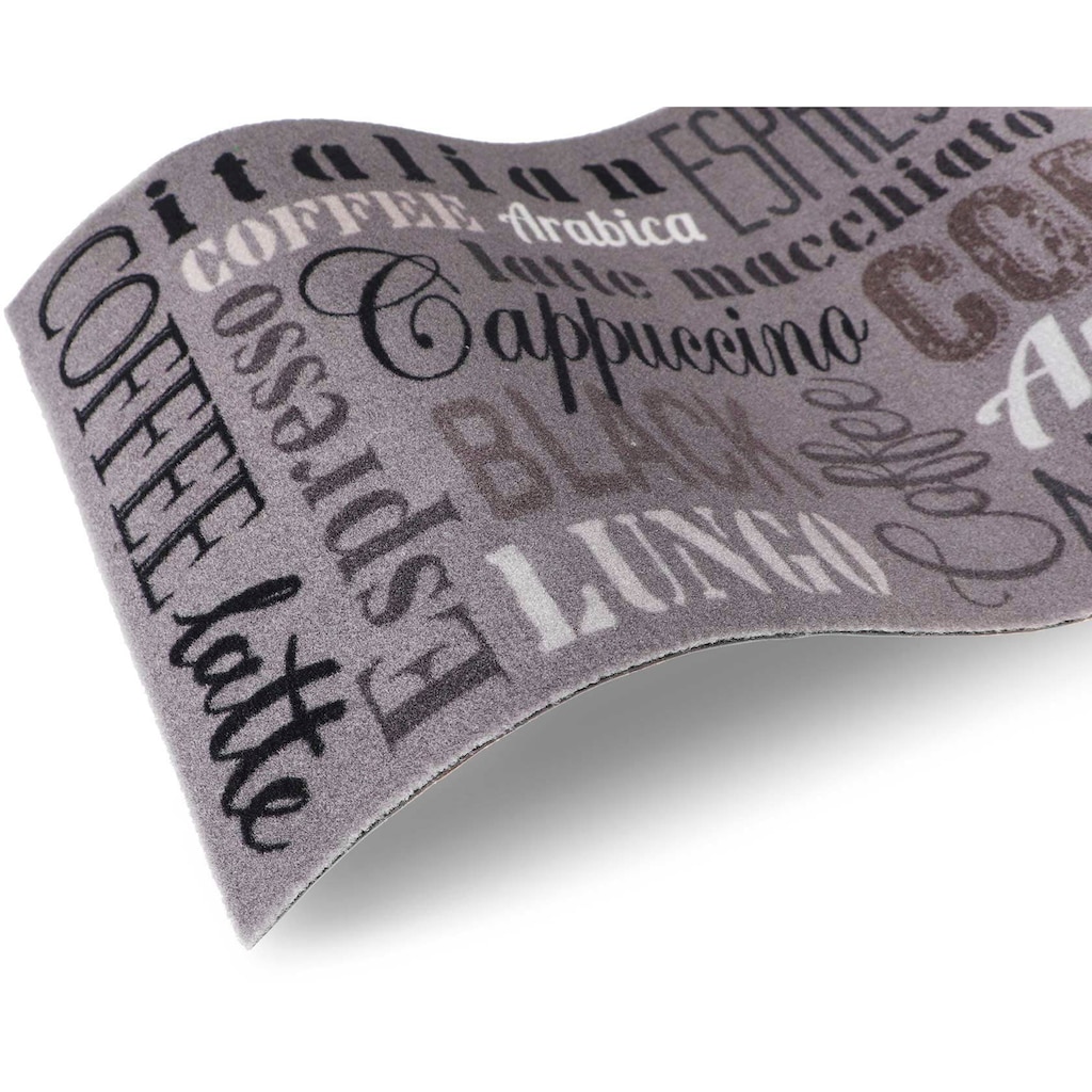 Primaflor-Ideen in Textil Küchenläufer »COFFEE«, rechteckig, mit Schriftzug, Größe 50x150 cm, rutschhemmend, waschbar, Küche