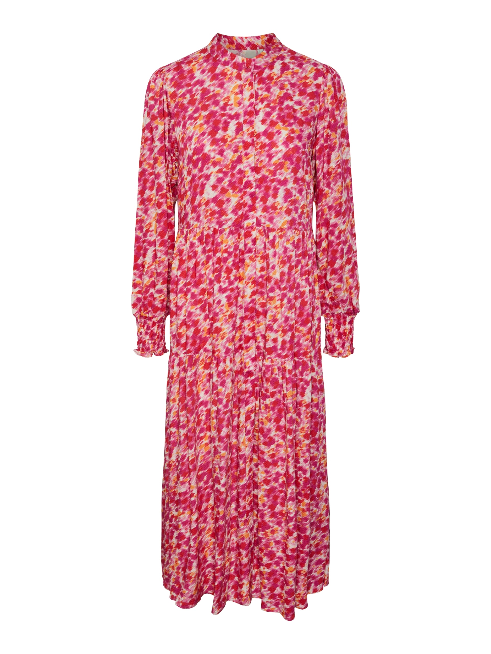 Y.A.S Maxikleid »YASALIRA LS LONG SHIRT DRESS S. NOOS«, mit Volant