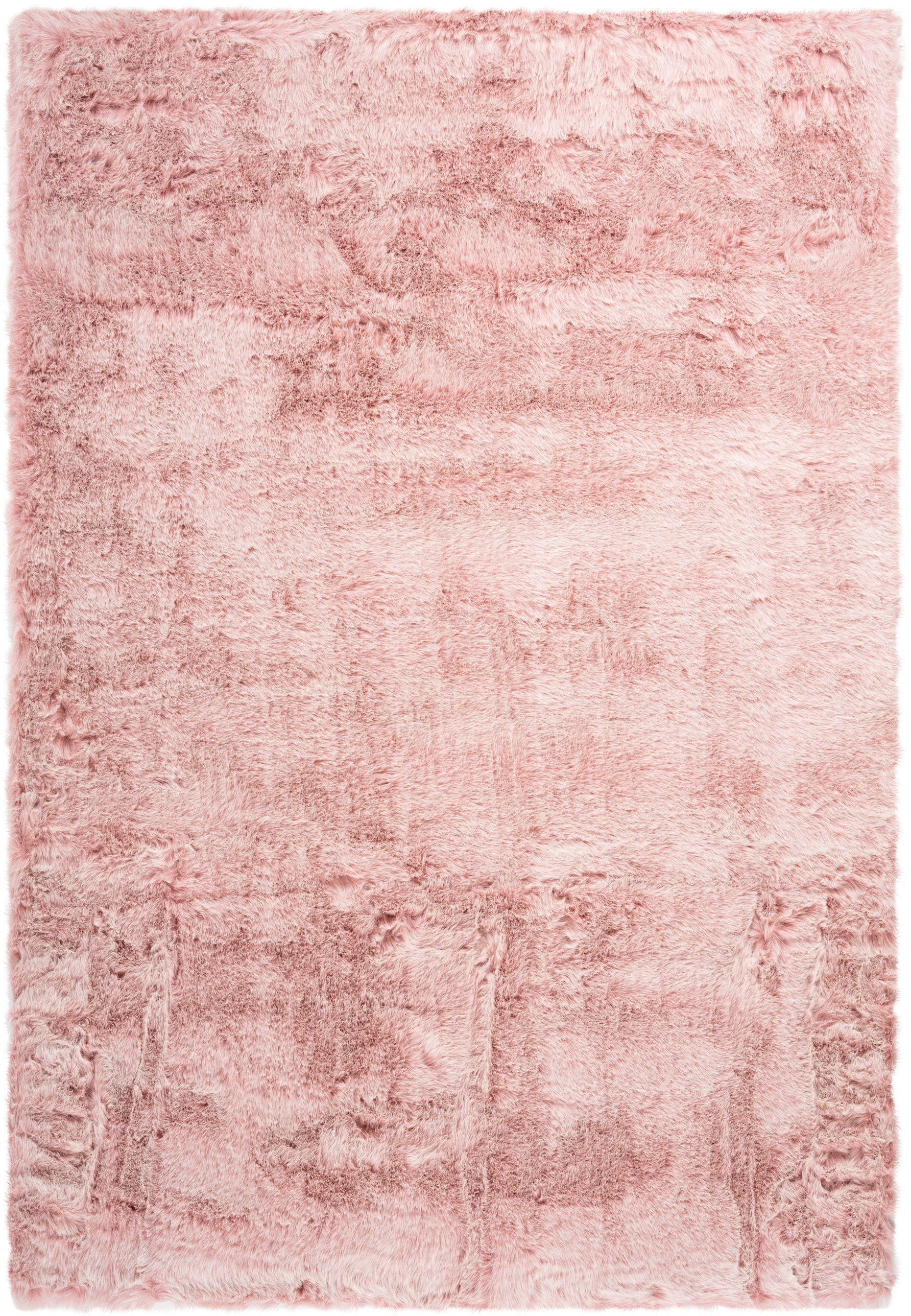 Leonique Hochflor-Teppich »Aysu«, rechteckig, einfarbiger Teppich, besonders weich und kuschelig