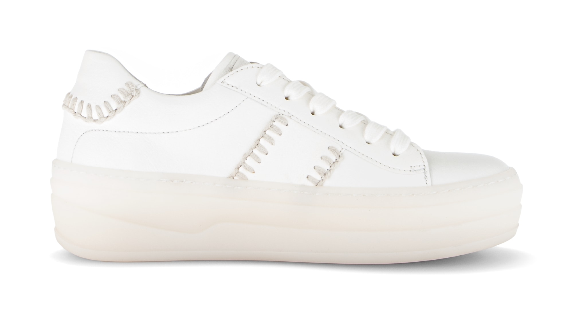 Gabor Plateausneaker  Freizeitschuh, Halbschuh, Schnürschuh mit transparenter Laufsohle