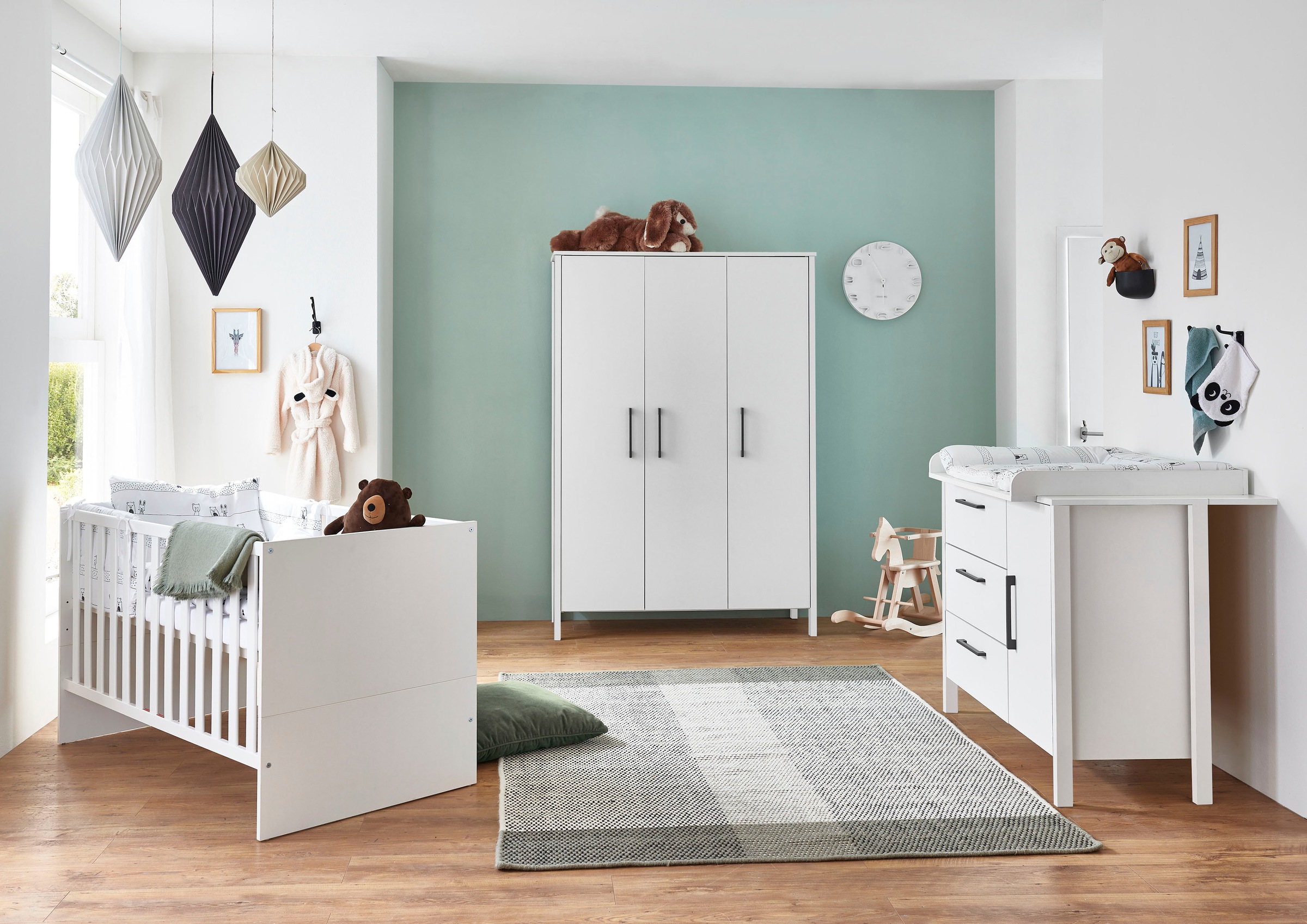 arthur berndt Babyzimmer-Komplettset »Kiara«, (Set, 3 St.), Made in Germany