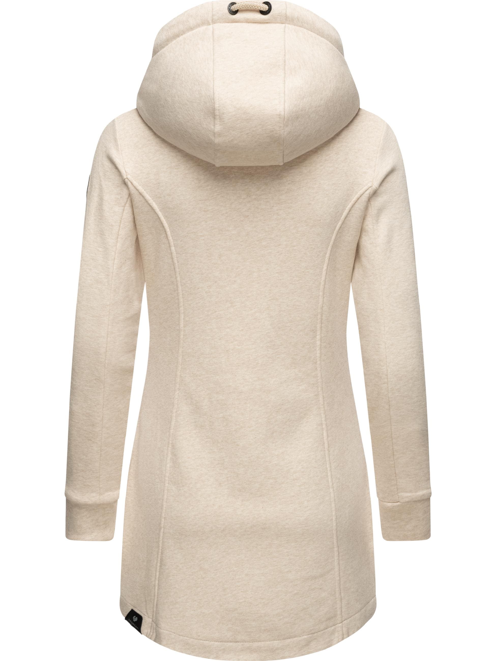 Ragwear Sweatjacke »Sweatjacke Letty Intl.«, Sportliche Kapuzenjacke mit Kunstleder-Elementen
