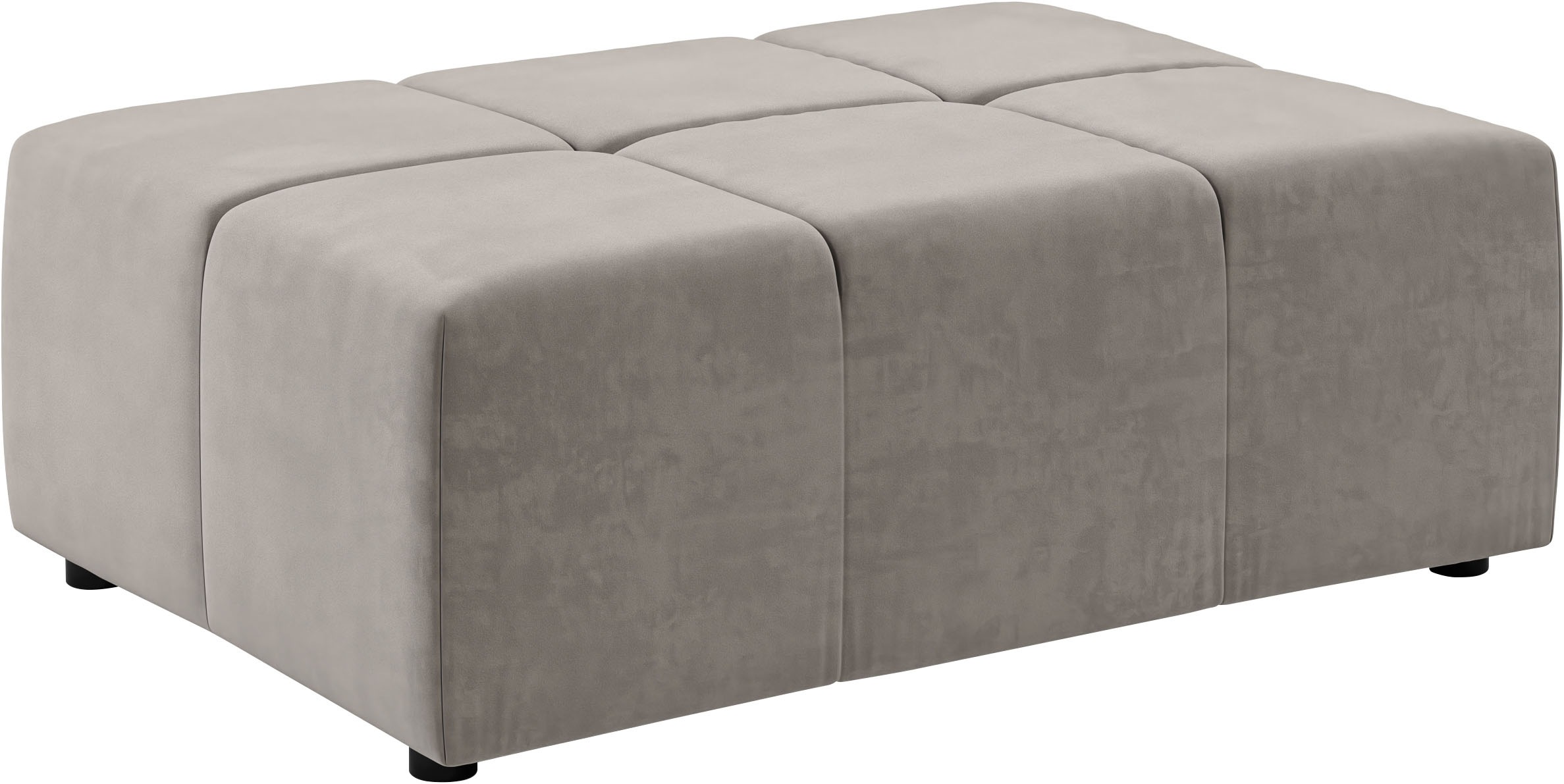 Home affaire Polsterhocker »B/H/T: 107 x 39 x 107« passend zur "Ancona"-Polsterserie, auch in Cord + Easy Care