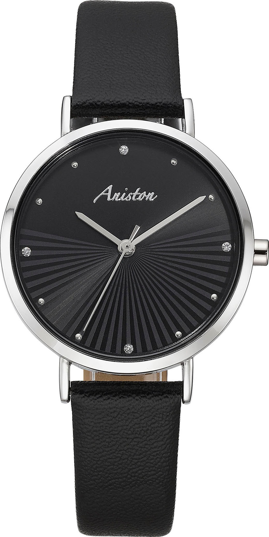 Aniston JEWELRY & WATCHES Quarzuhr, Armbanduhr, Damenuhr, analog, Glassteine, neue Kollektion
