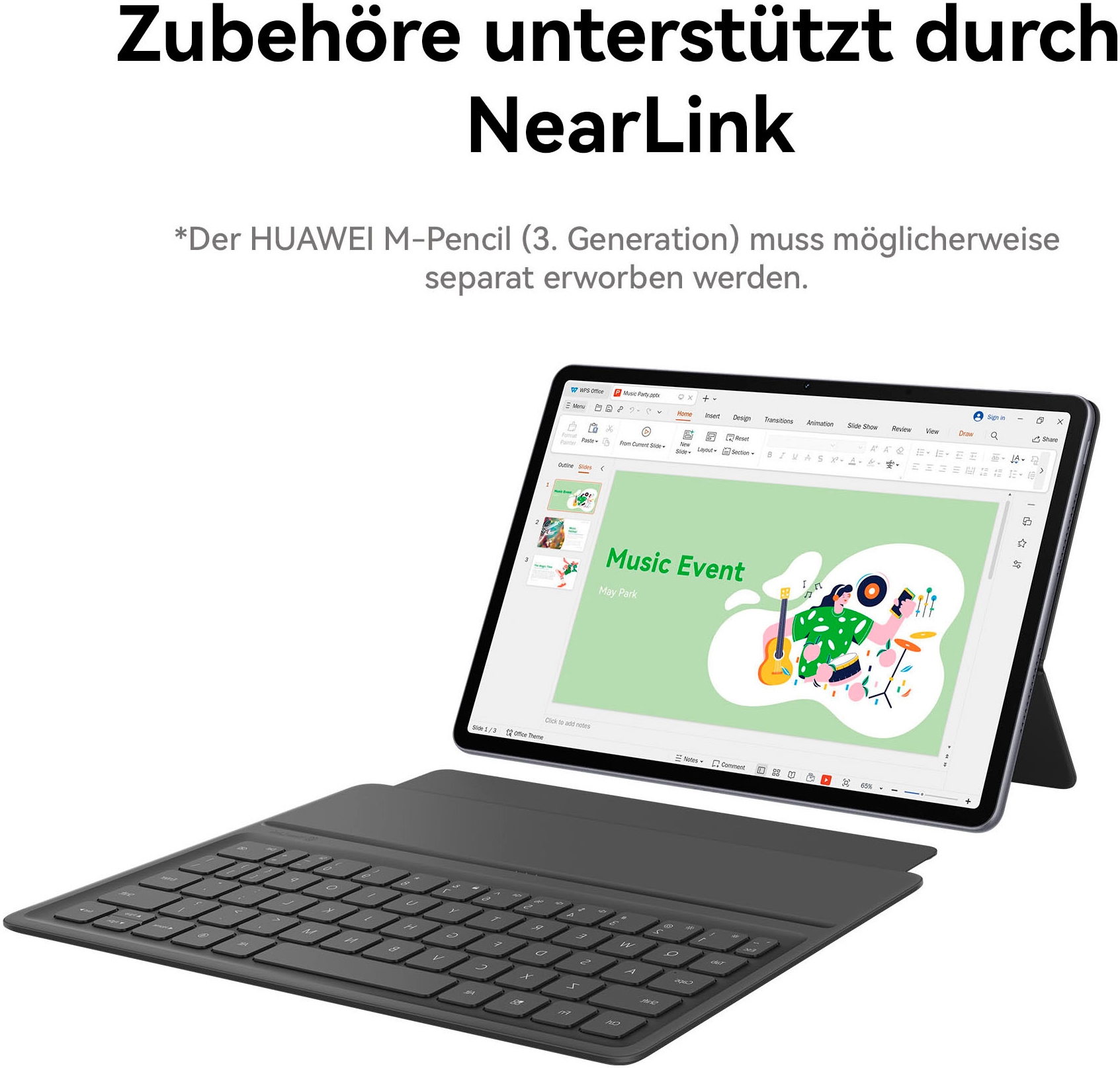 Huawei Tablet »Matepad 11.5 Zoll«, (HarmonyOS inklusive Keyboard, WiFi 6, 8GB+128GB)