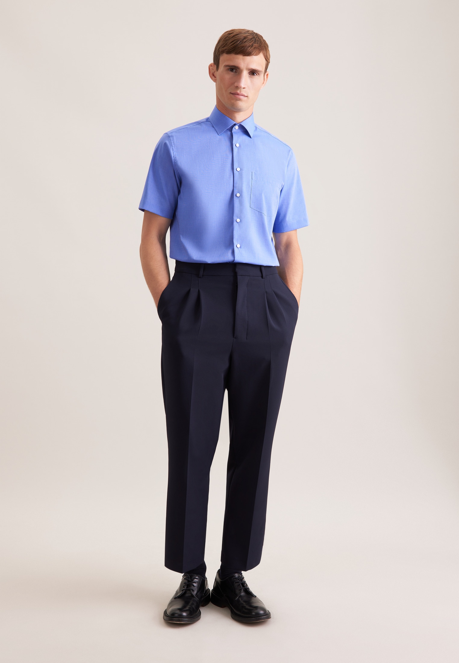 seidensticker Businesshemd »Schwarze Rose« Regular 1/2 Kentkragen Uni