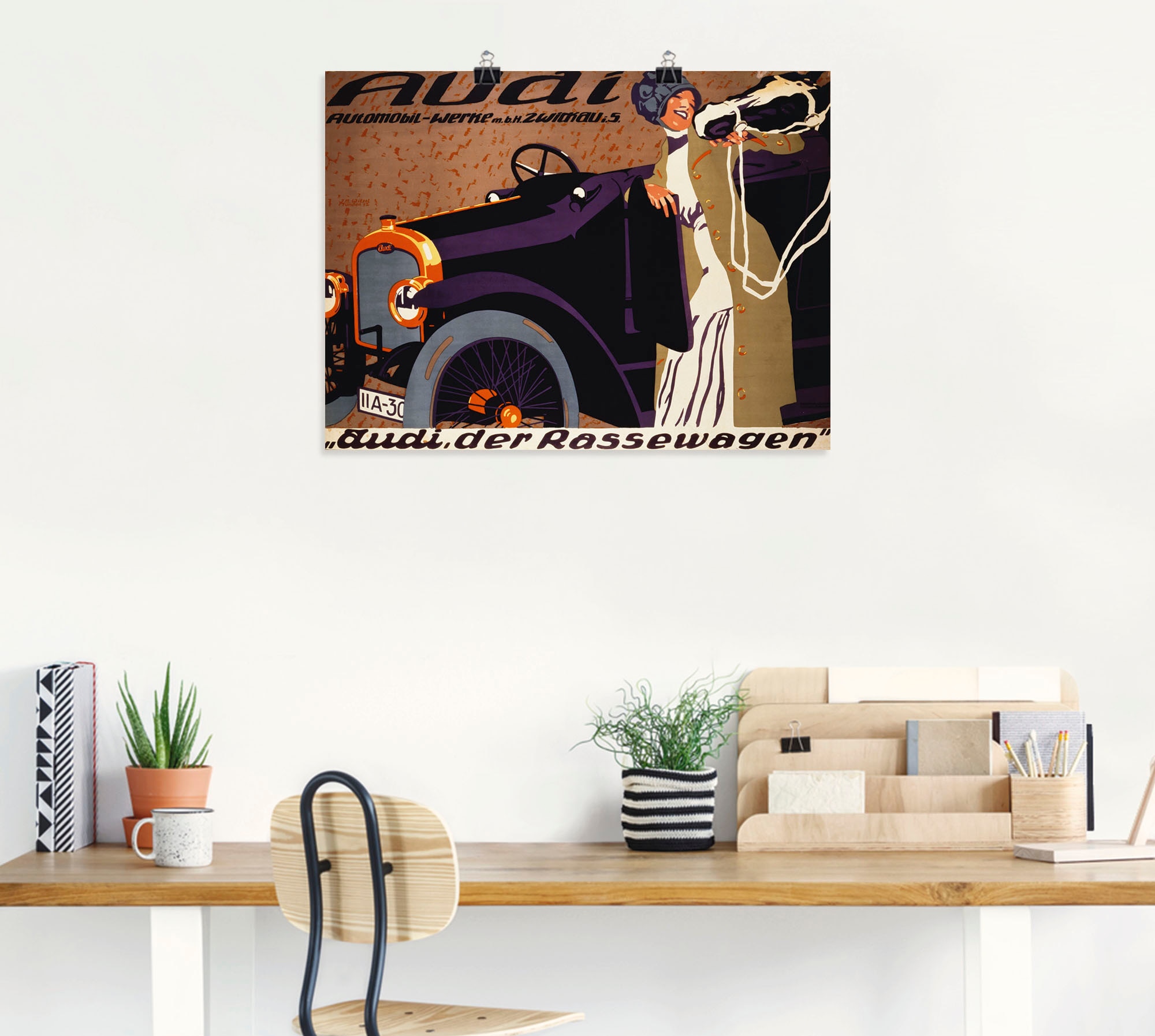 Artland Wandbild »Audi. 1912«, Auto, (1 St.), als Leinwandbild, Wandaufkleber oder Poster in versch. Größen