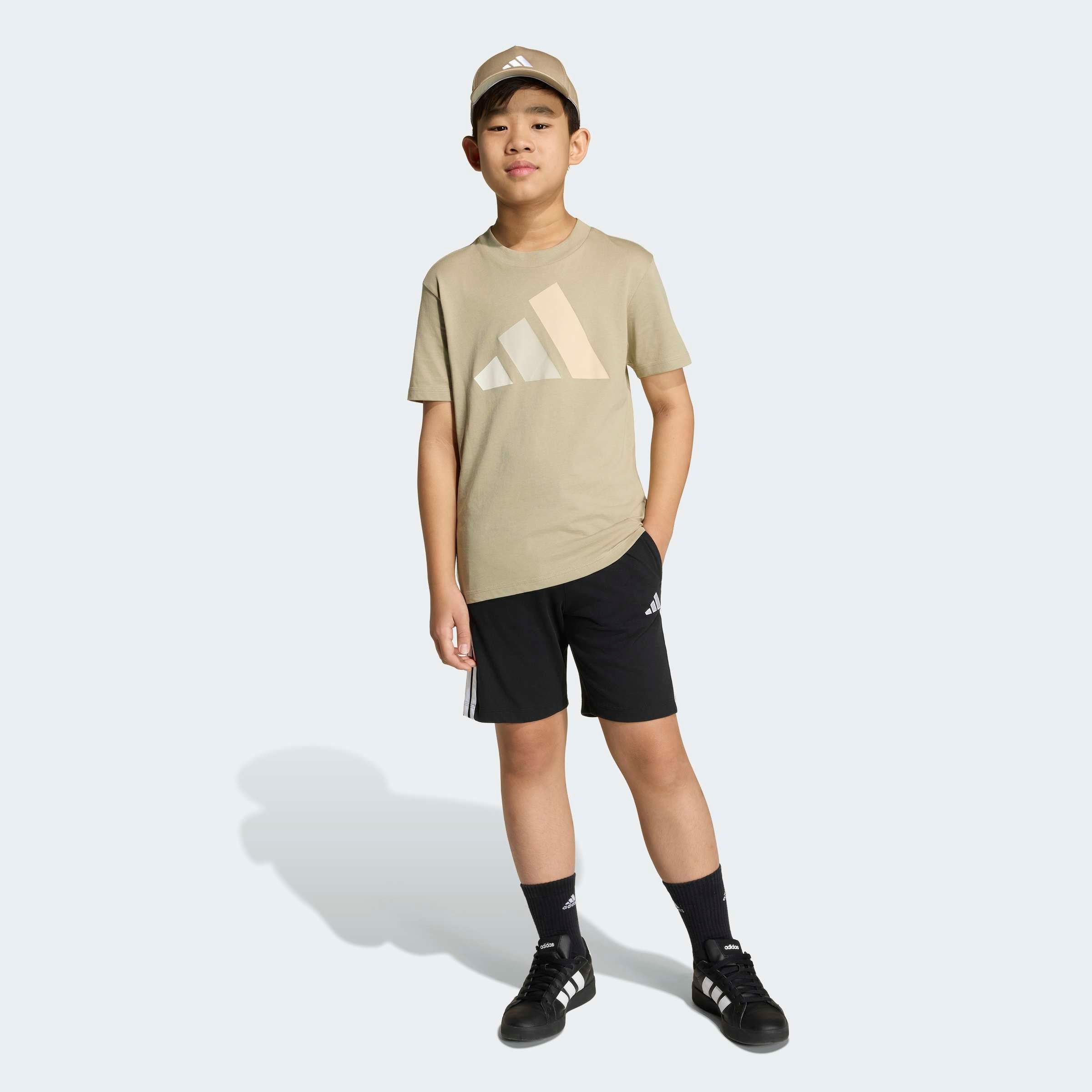 adidas Sportswear T-Shirt »ESSENTIALS KIDS« für Kinder und Teens, mit Rundhalsausschnitt, aus 100 % Baumwolle