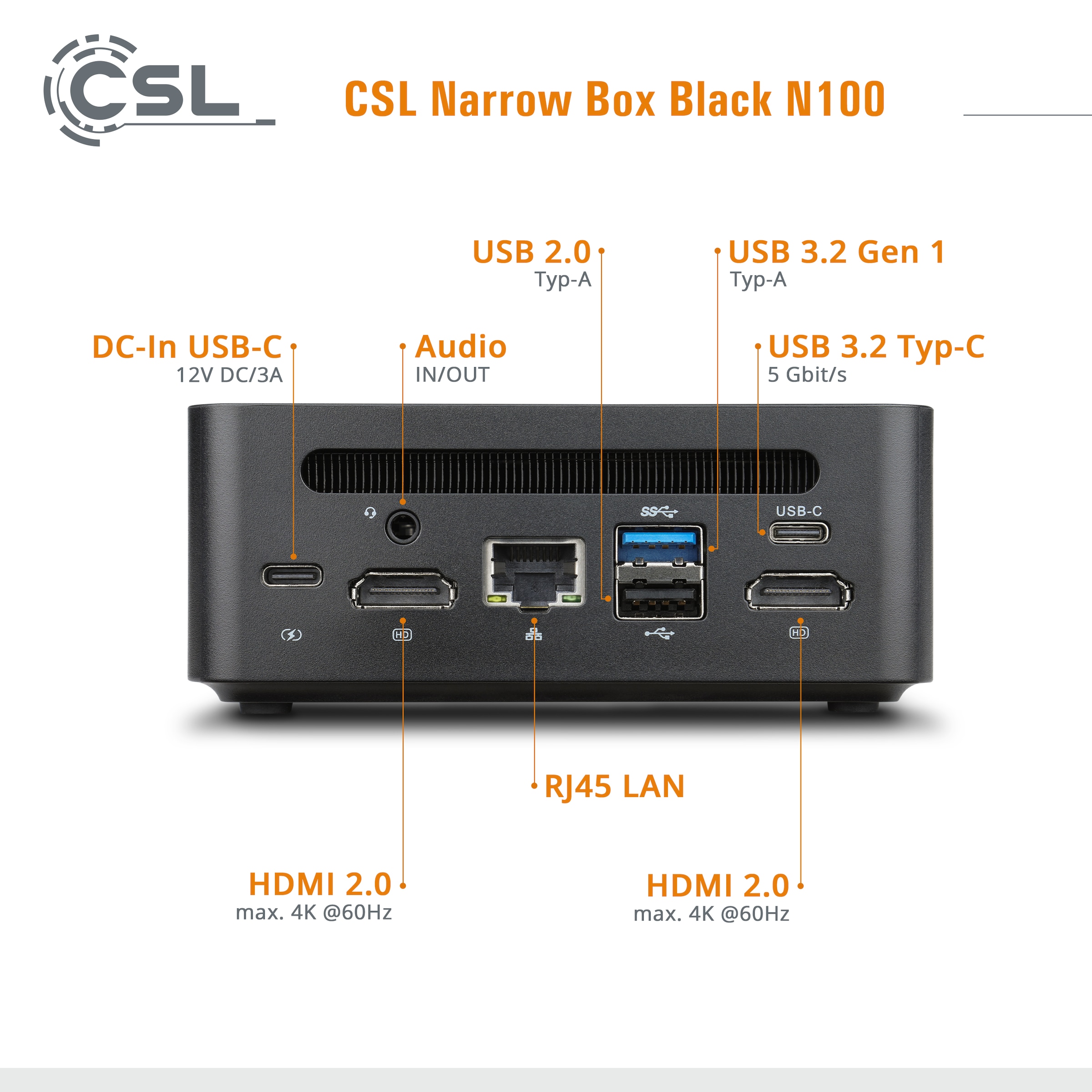 CSL PC »Narrow Box Black N100«