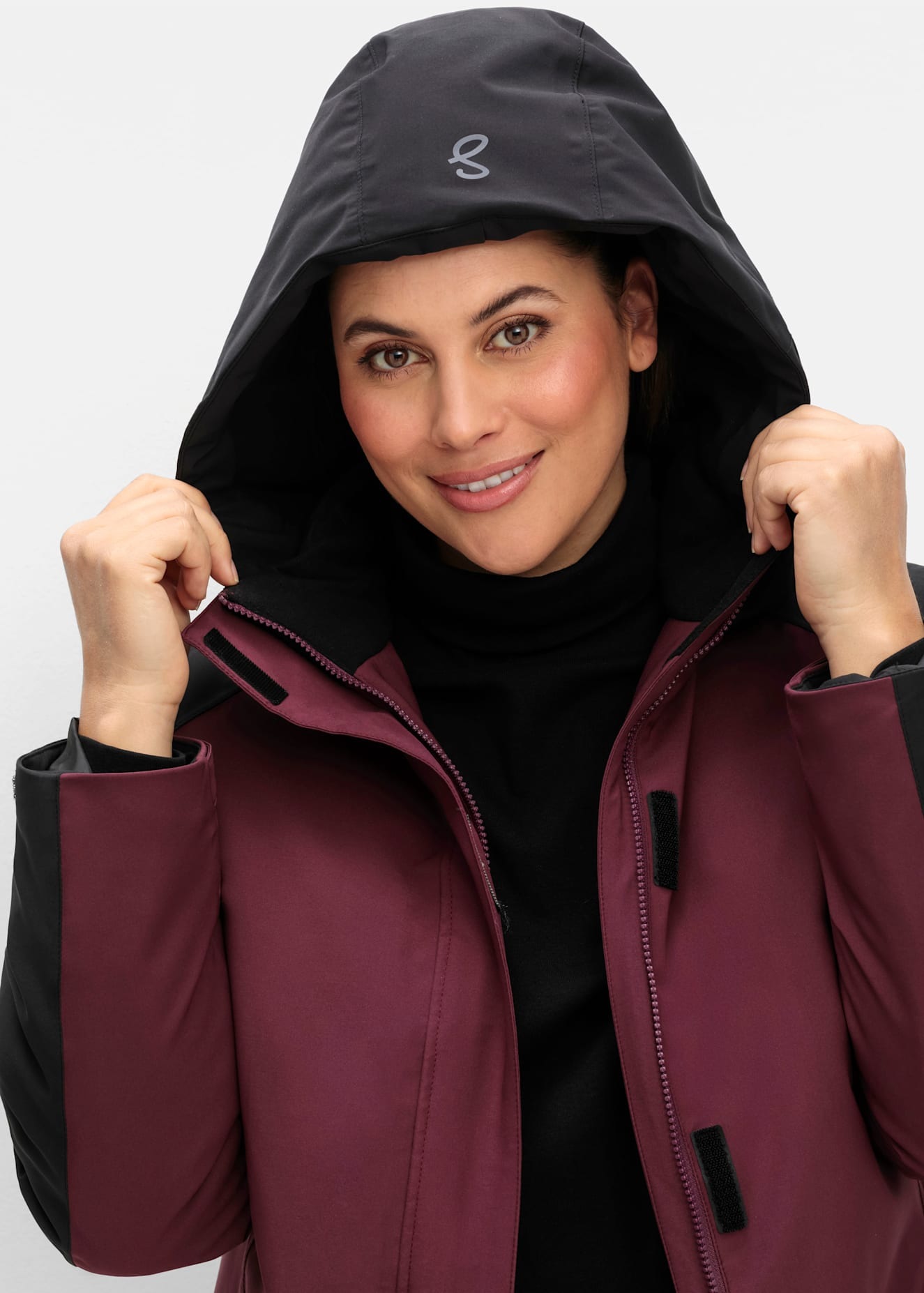 Sheego Outdoorjacke, mit Kapuze
