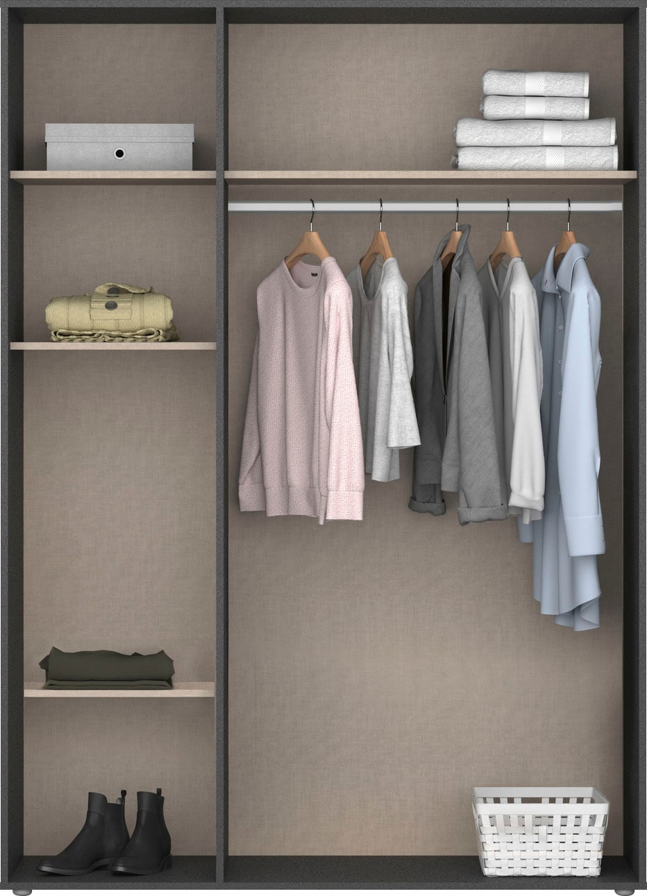 rauch Kleiderschrank »VOYAGER Otto´s Choice Garderobe Wäscheschrank TOPSELLER Schlafzimmer« in 3 verschiedenen Ausstattungen BASIC/CLASSIC/PREMIUM,  mit 2 modernen Griffvarianten, viel Stauraum MADE IN GERMANY