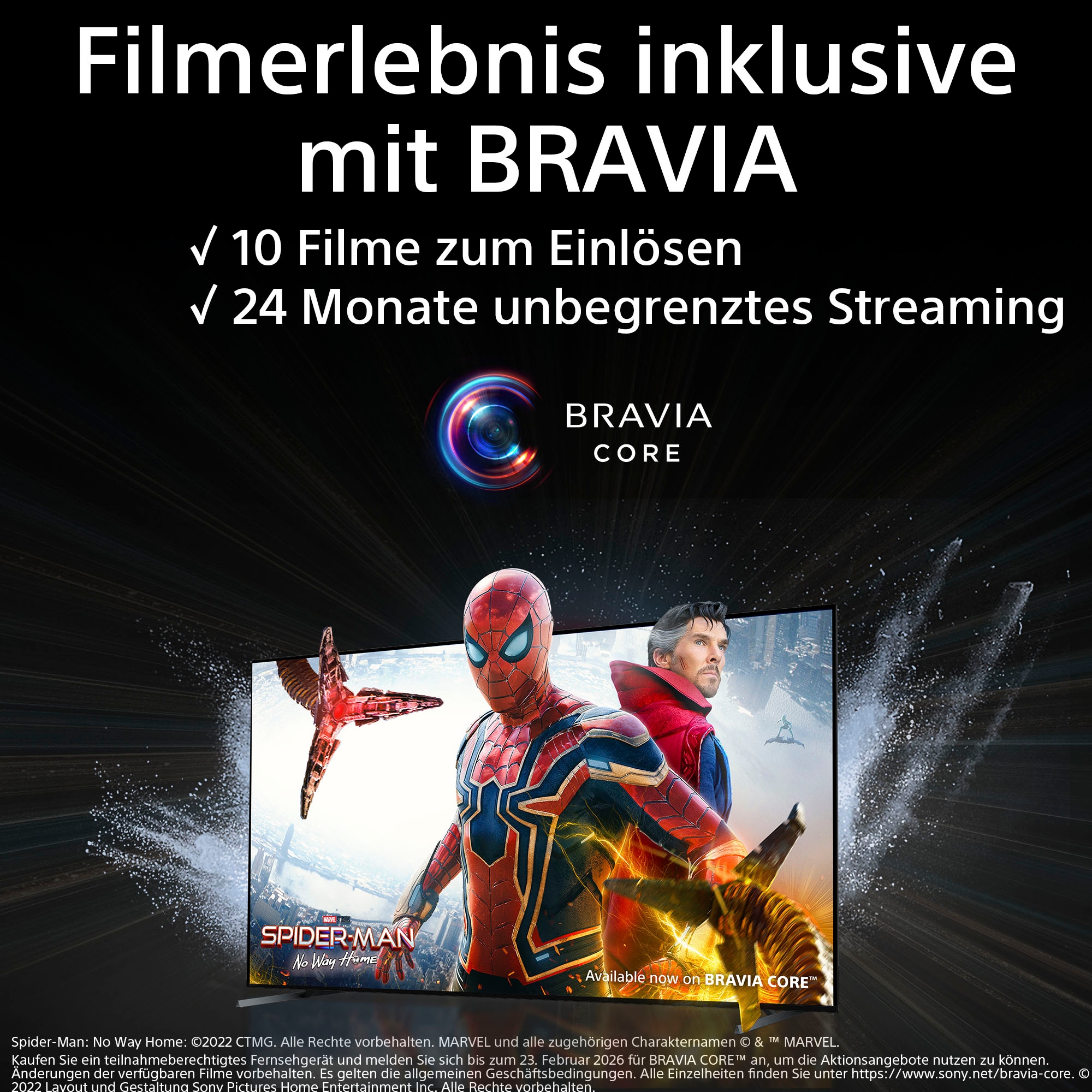 Sony LED-Fernseher, 4K Ultra HD, Android TV-Google TV-Smart-TV, TRILUMINOS PRO, BRAVIA CORE, mit exklusiven PS5-Features