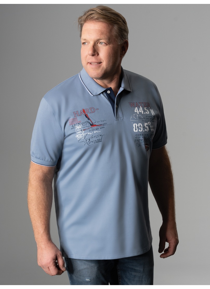 Trigema Poloshirt »TRIGEMA Poloshirt mit maritimem Printmotiv«, (1 tlg.)
