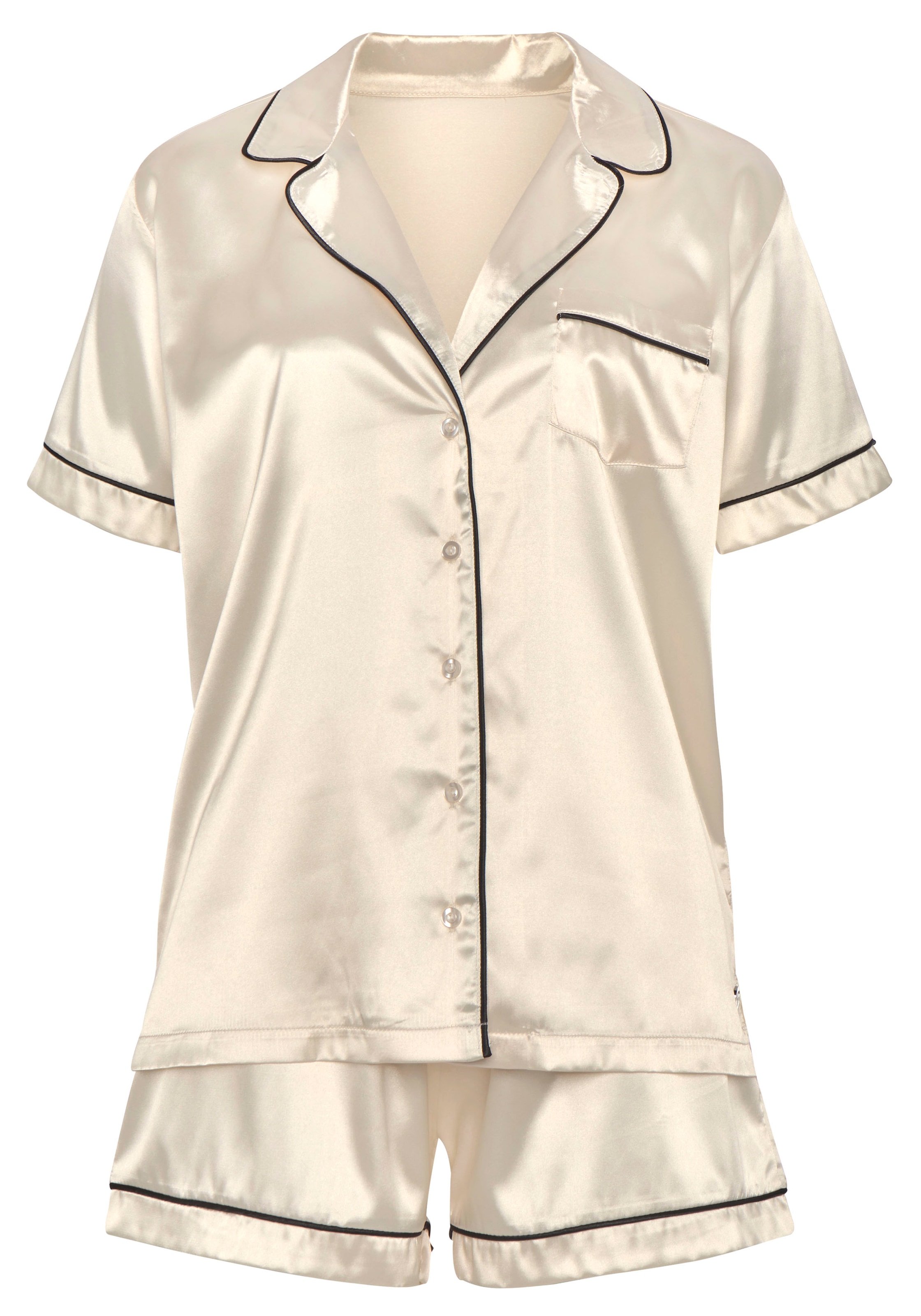 Bruno Banani Shorty, (2 tlg.), mit Kontrastpaspel-Details