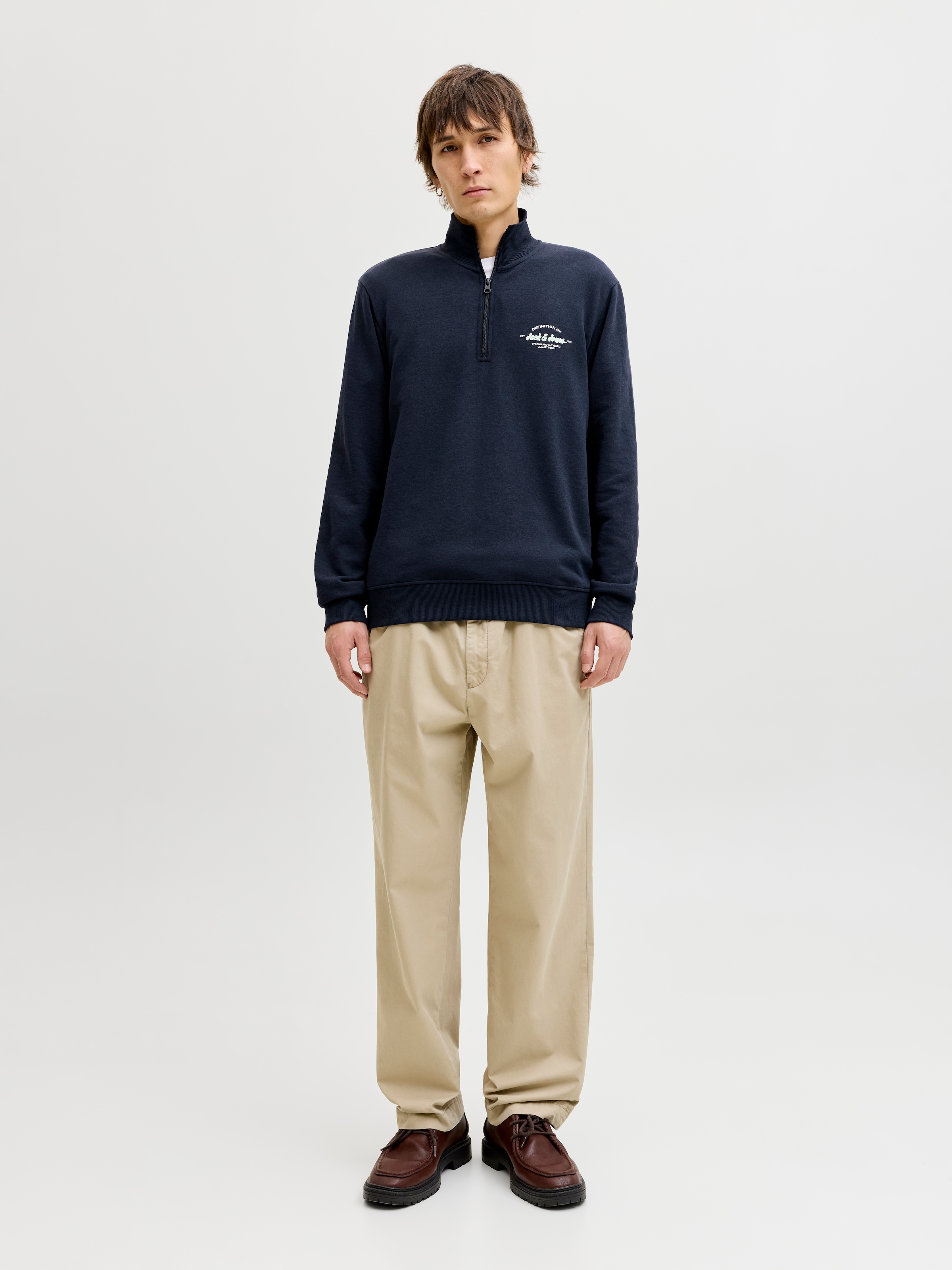 Jack & Jones Sweater »JJBRANDON SWEAT HALF ZIP«
