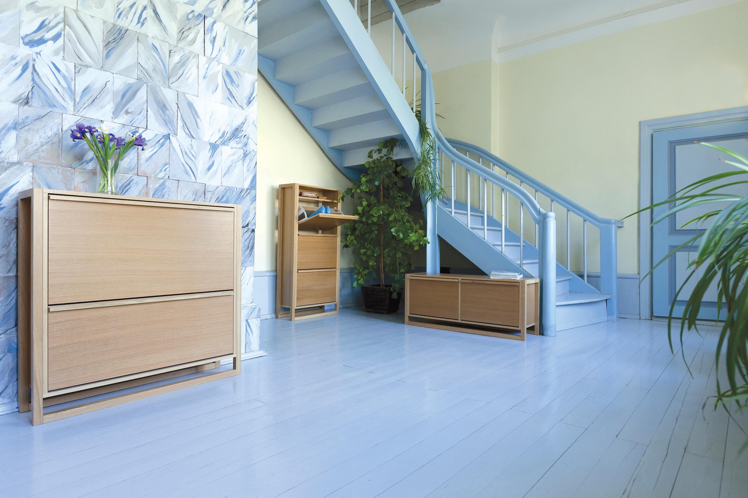 Woodman Sitzbank »NewEst«, im skandinavian Design, Holzfurnier aus Eiche