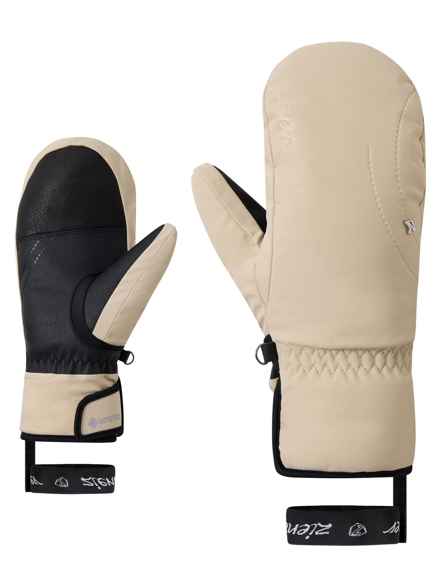 Ziener Fäustlinge »KJELY-Z GORE‑TEX® + GORE‑TEX plus warm DAMEN« wasserdicht, winddicht, atmungsaktiv, extra warm, Lederanteile