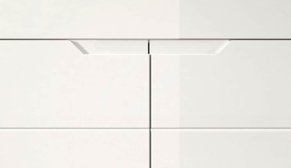 INOSIGN Garderoben-Set »CAPRI, 3-teilig, mit eingefasster Griffmulde, bestehend aus:«, (3 St.), Garderobenschrank, Sitzbank und Garderobenpaneel