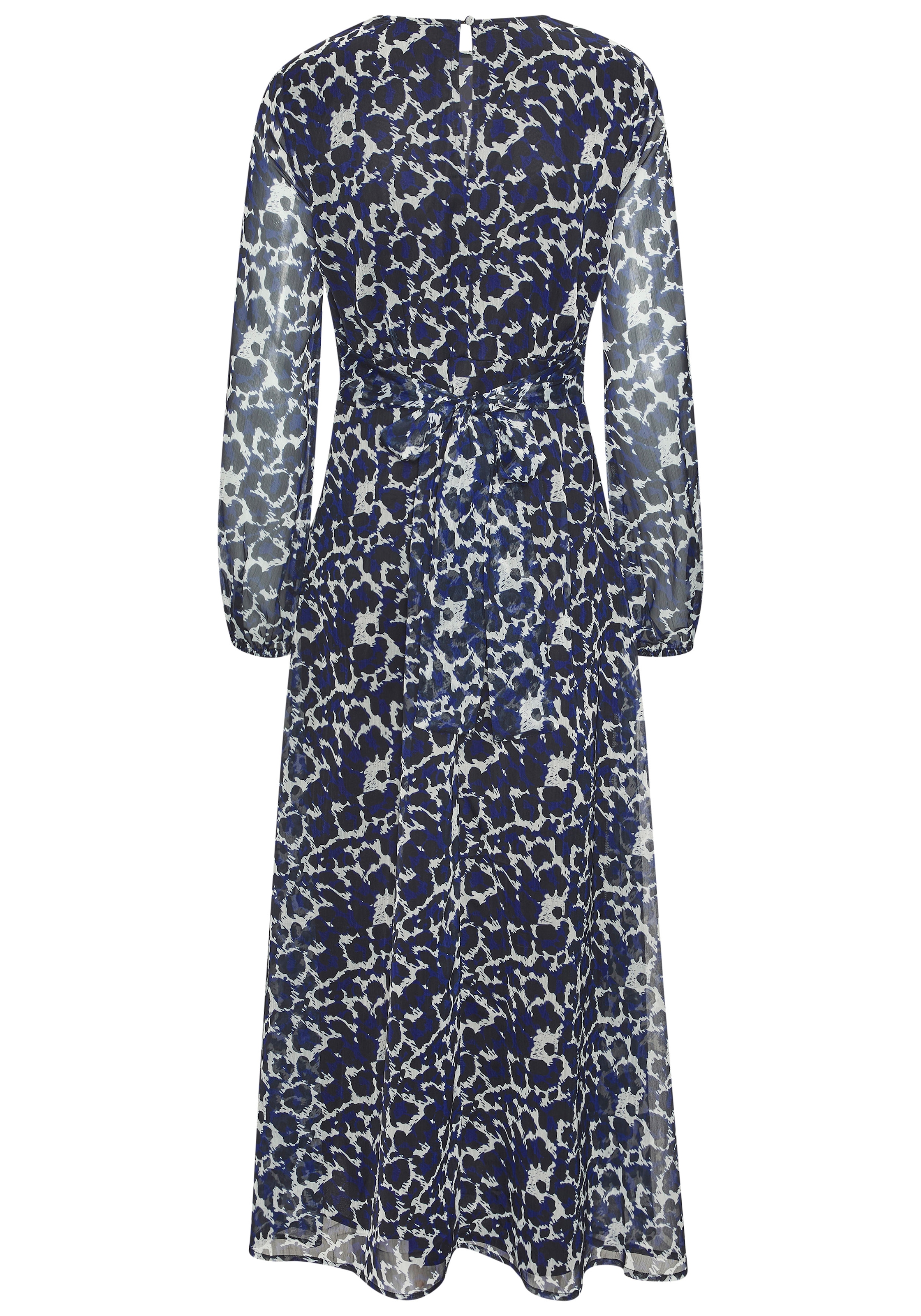 LASCANA Maxikleid, mit Bindeband, elegantes Maxikleid aus Chiffon