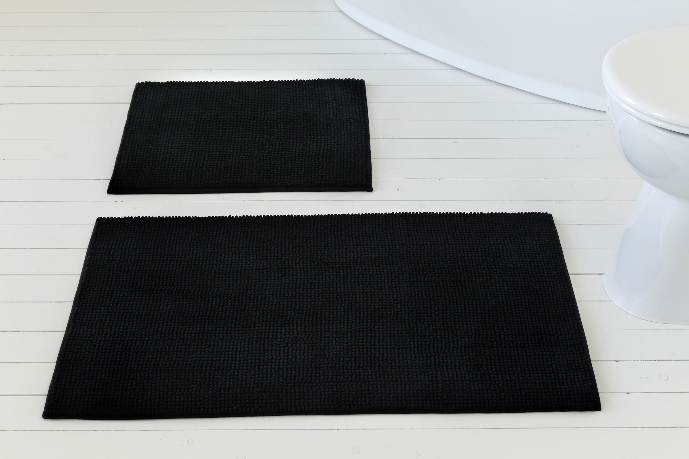 OTTO home Badematte »Kaelan , weicher Chenille« Höhe 14 mm rutschhemmend beschichtet fußbodenheizungsgeeignet Badvorleger, Badteppich weiches Chenille, pastellfarben, Badezimmer