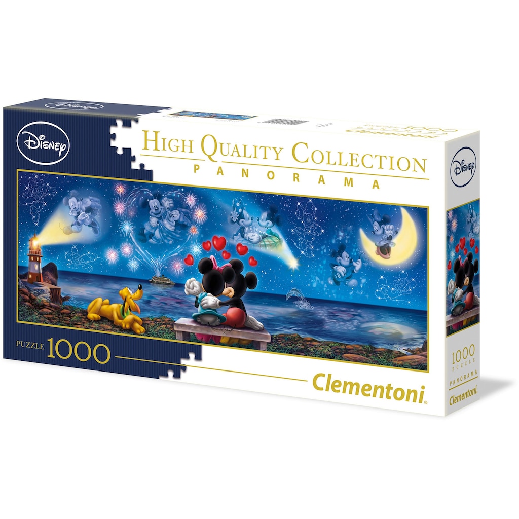 Clementoni® Puzzle »Panorama High Quality Collection, Disney Mickey und Minnie«