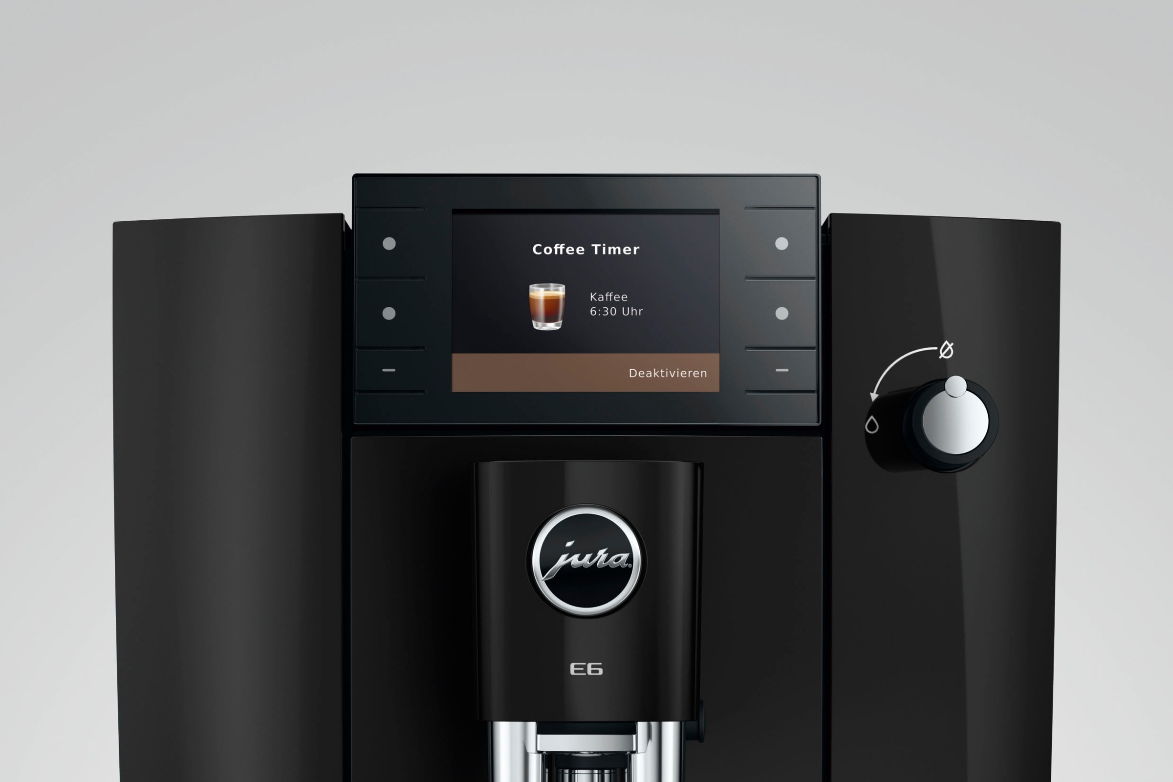 JURA Kaffeevollautomat »15642 E6 (ED), Piano Black« 17 Spezialitäten, Hot&Light Brew, Energiesparmodus,