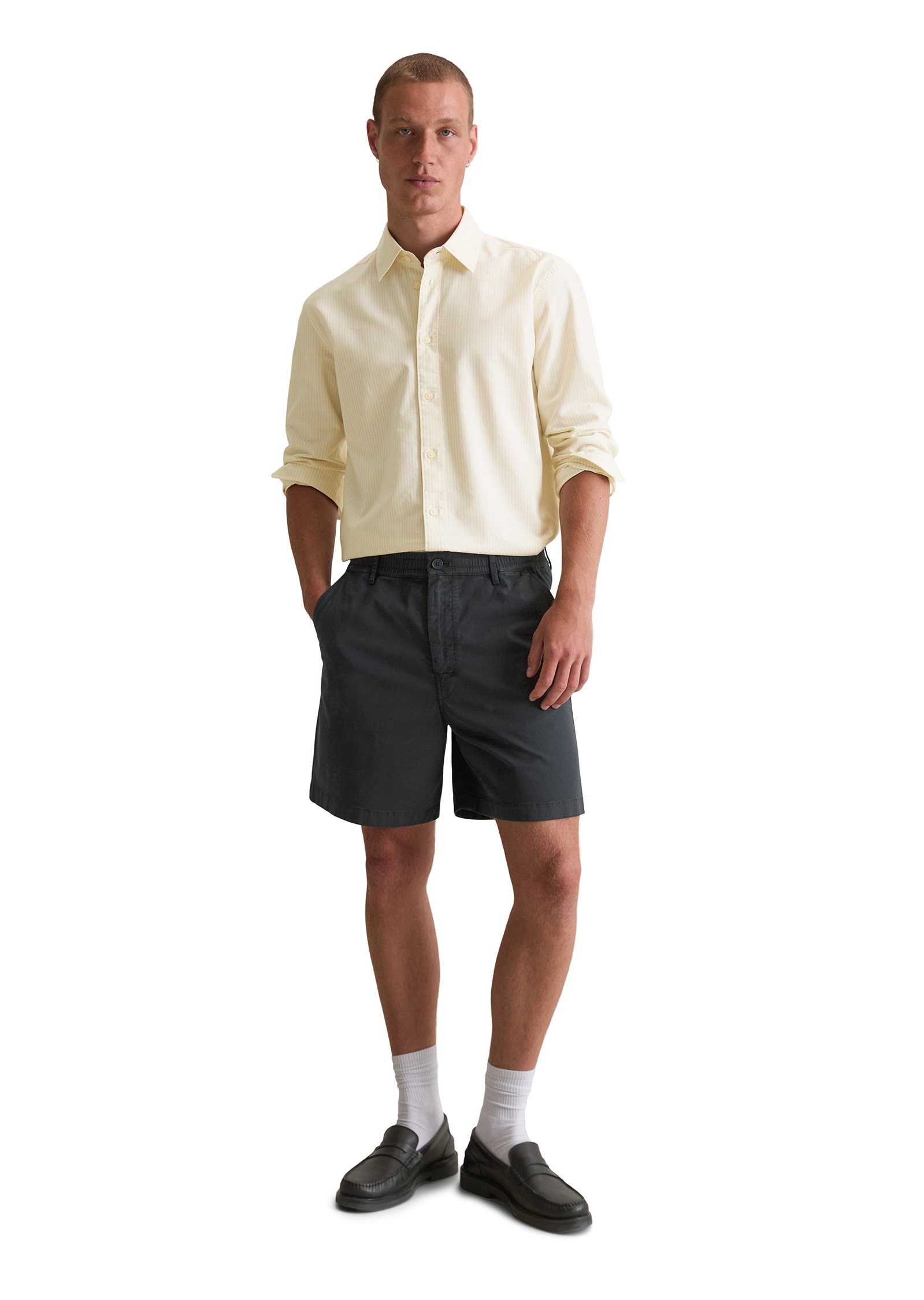 Marc O'Polo DENIM Shorts, elastischer Twill, regular, Bund elastisch