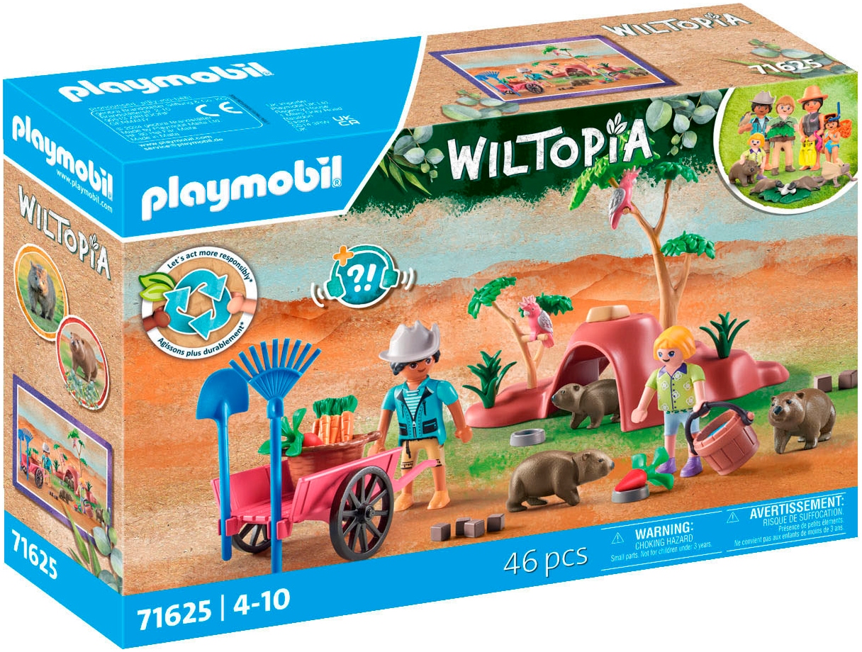 Playmobil® Konstruktions-Spielset »Wombat Unterschlupf (71625), Wiltopia«, (47 St.), Made in Germany