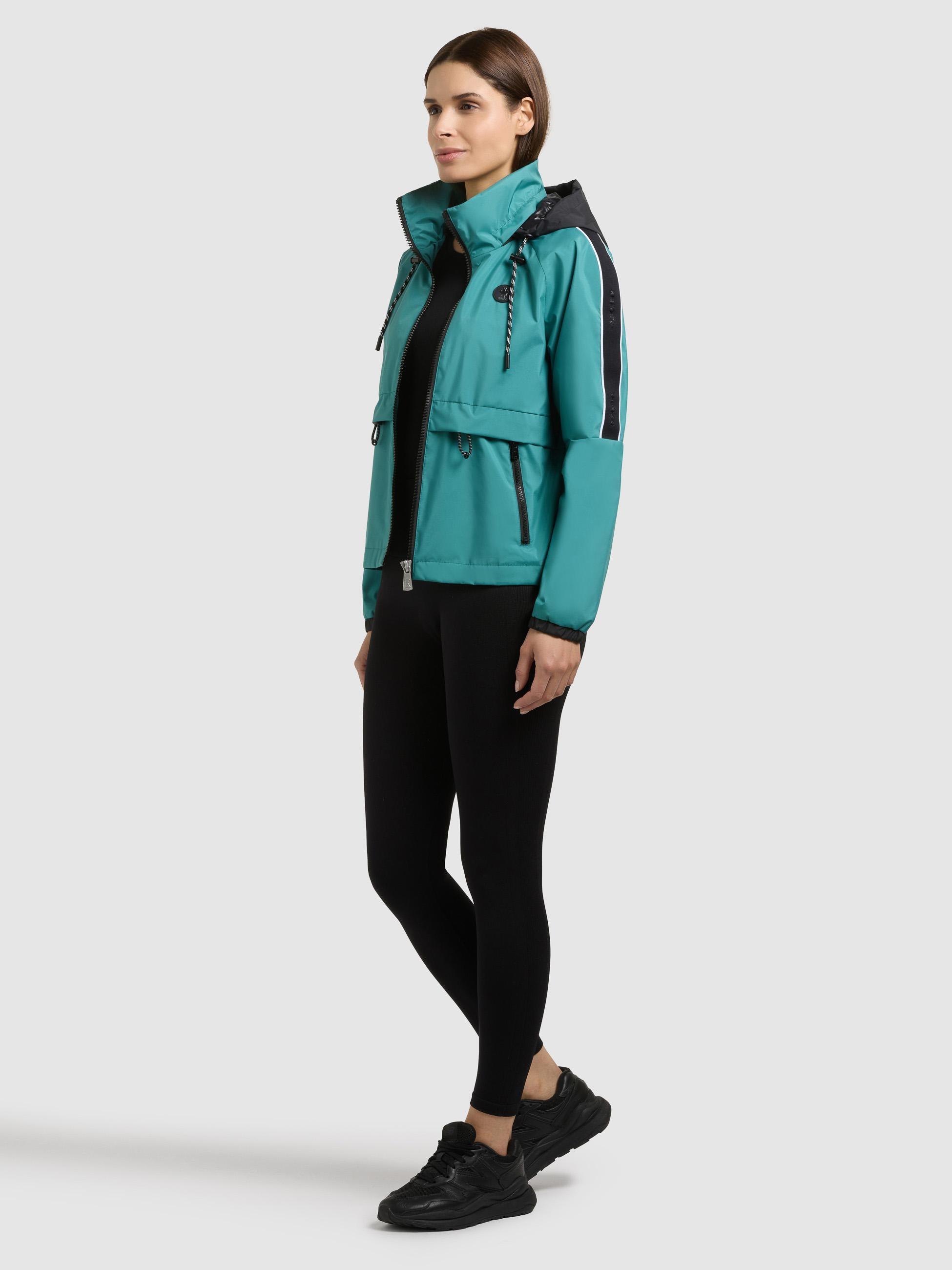 khujo Windbreaker »Windbreaker Olia« mit Kapuze Übergangsjacke mit im Kragen verstaubarer Kapuze