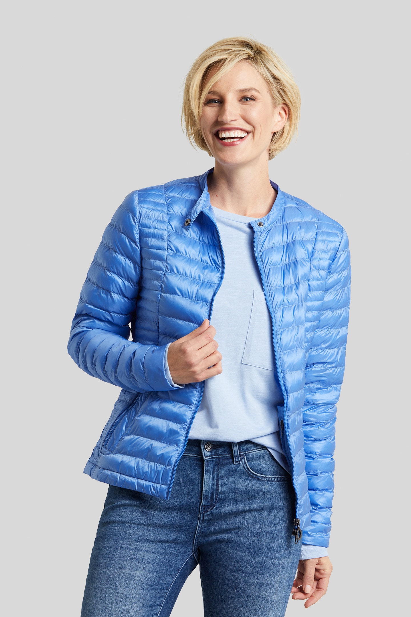 Steppjacke, ohne Kapuze, mit recycelten Füllfasern