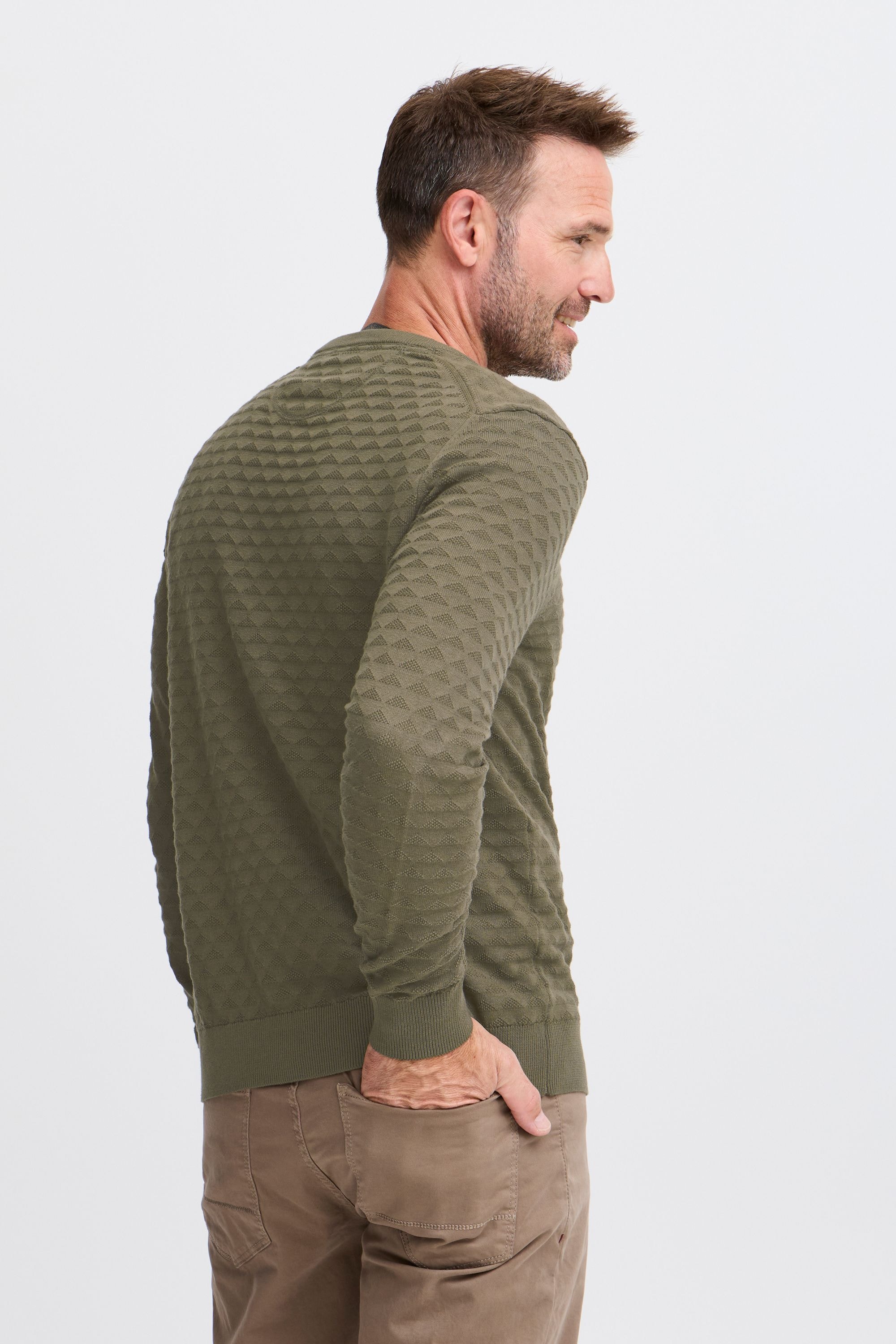 FQ1924 Strickfleece-Pullover »Strickpullover FQKYLE structure crewneck knit«