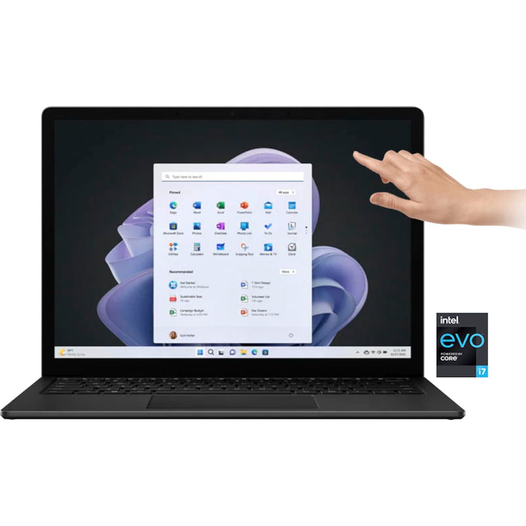 Microsoft Notebook »Surface Laptop 5«, 34,29 cm, / 13,5 Zoll, Intel, Core i7, Iris Xe Graphics, 512 GB SSD
