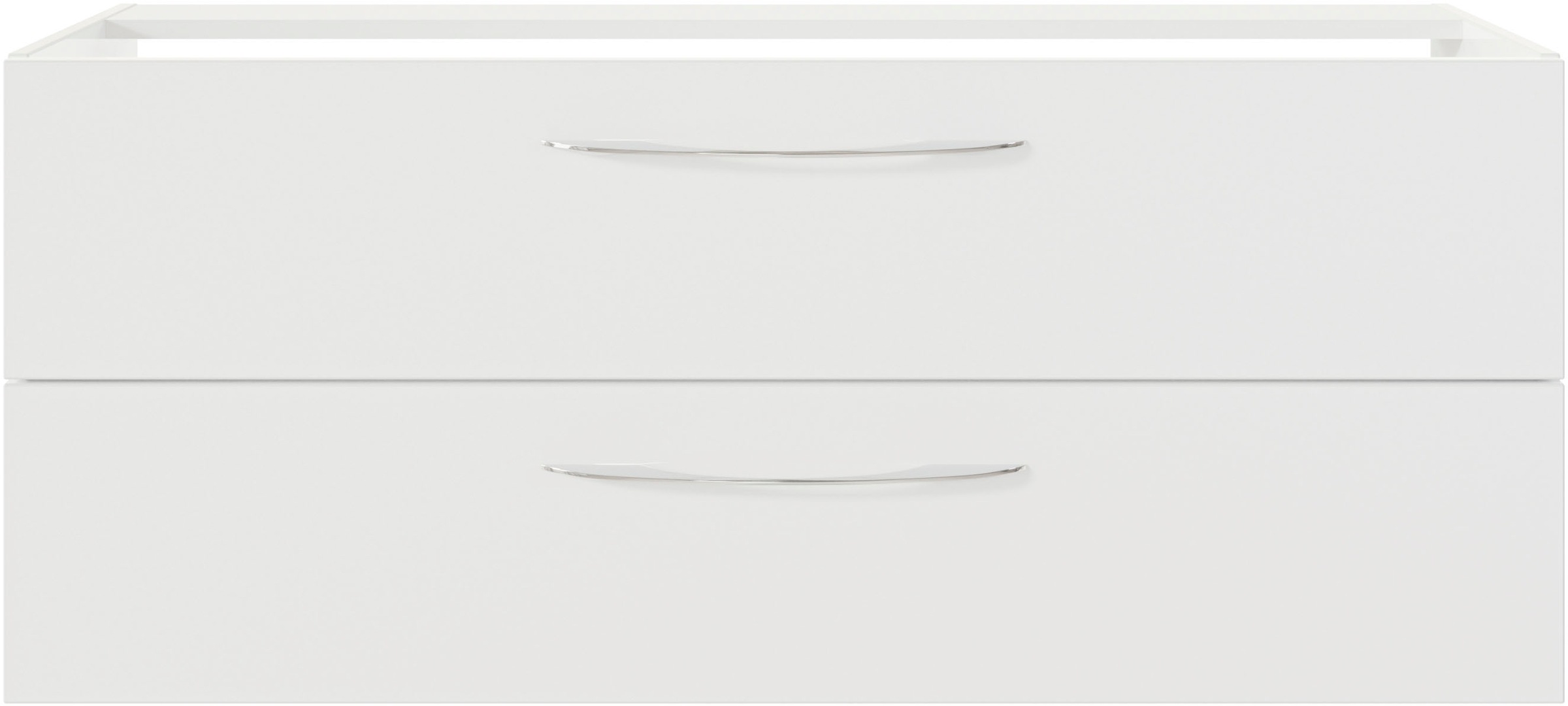 Saphir Badmöbel-Set »Serie 4035 2-teilig, Keramik-Doppelwaschtisch mit LED-Spiegelschrank«, (Set), Doppel-Waschplatz inkl Türdämpfer, 120 cm breit, 2 Schubladen, 3 Türen