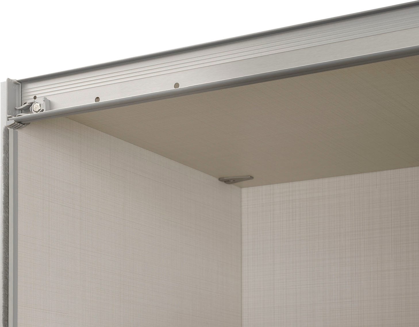 STAUD Schwebetürenschrank »Sinfonie Plus, edles Design in hochwertiger Qualität, Made in Germany«, (in 4 verschiedenen Ausstattungen erhältlich), Mit kombinierter Glas-Spiegel-Front, viele Varianten