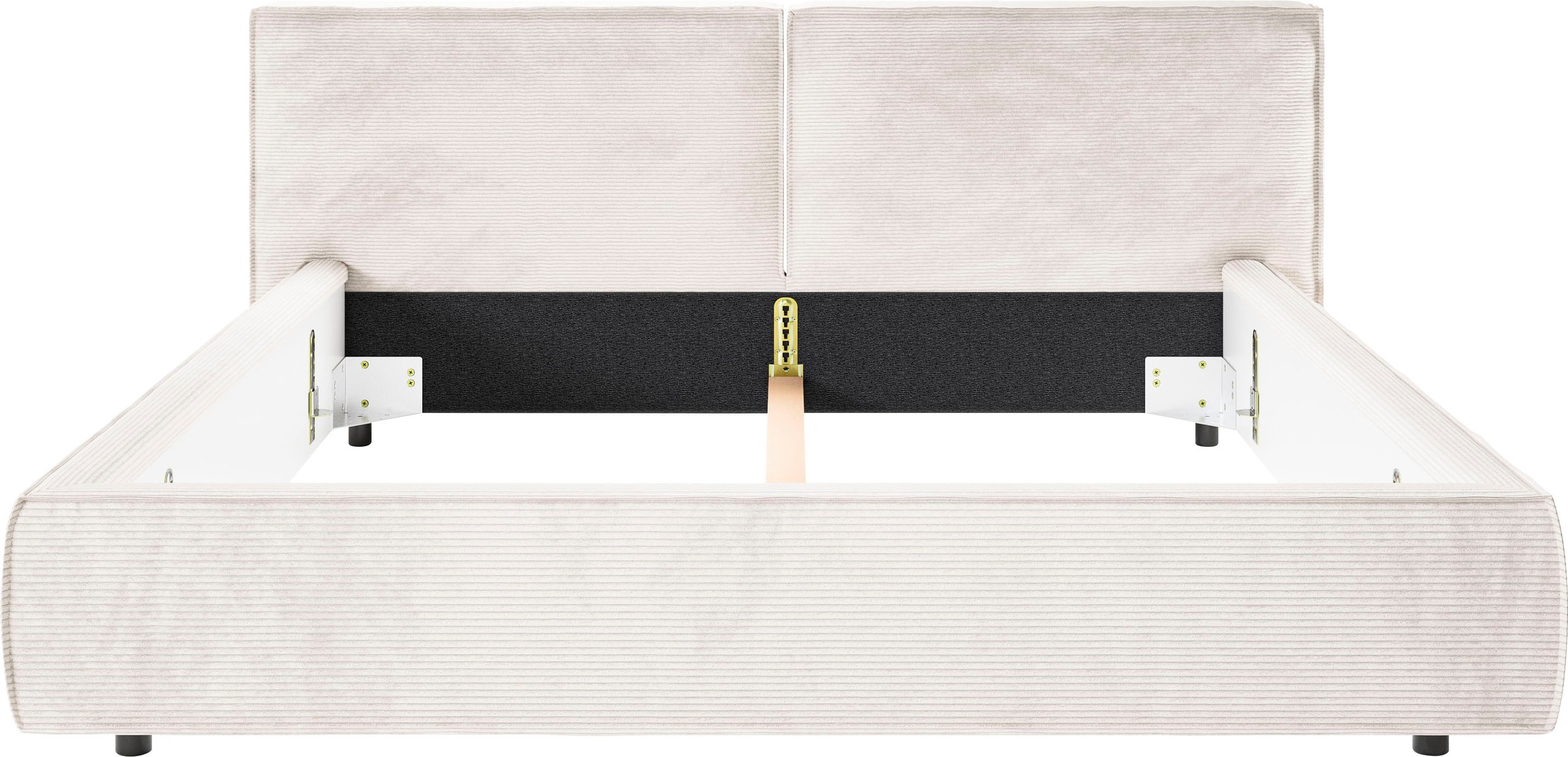 Home affaire Polsterbett »Adrina mit Biesenoptik, Feincord und Luxus-Microfaser« bis 280kg, auch in Überlänge 220 cm, 4 Breiten bis 200cm