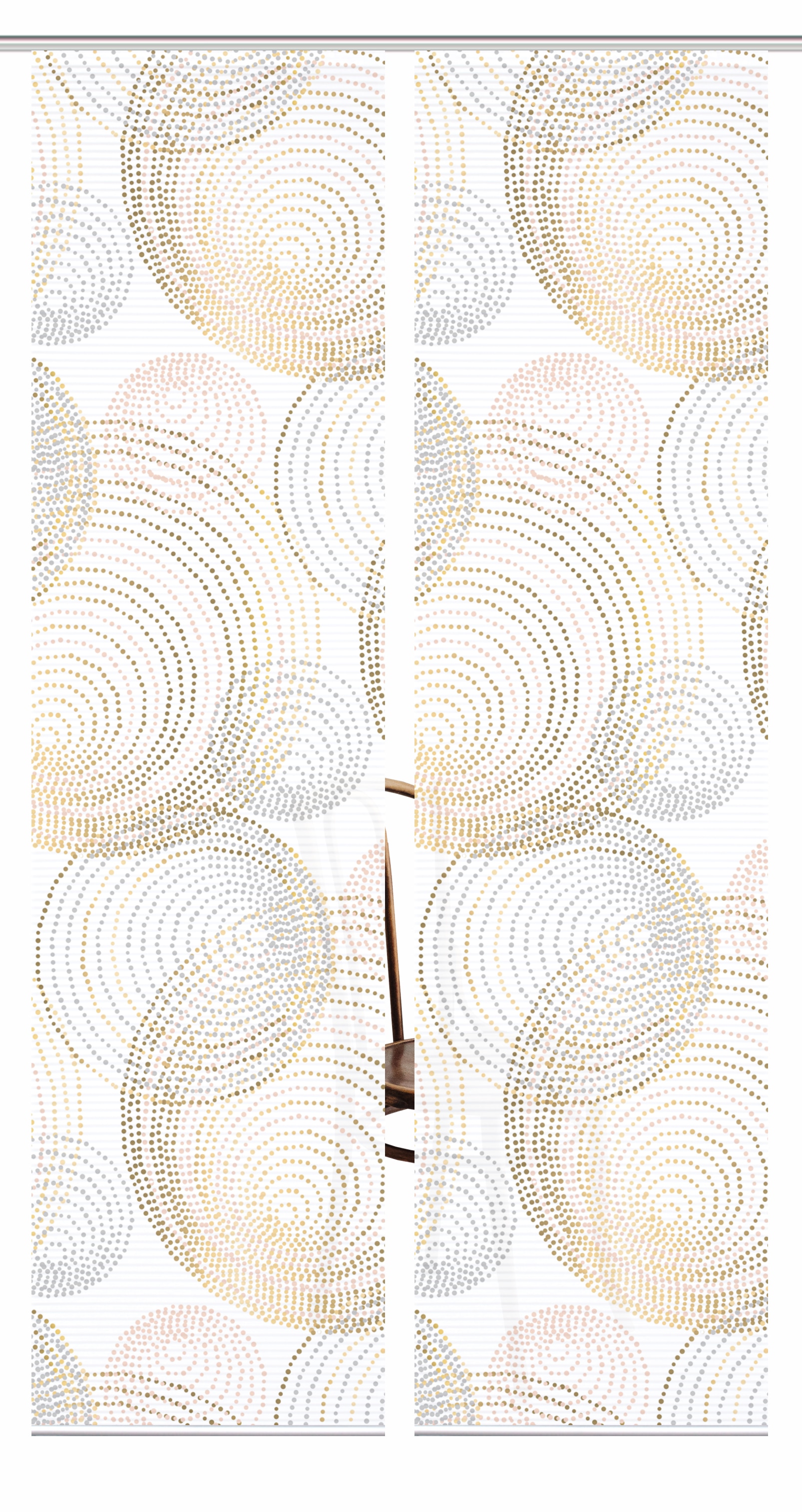 HOME in green Schiebegardine »SPIRO« Paneelwagen 2 Stk. tlg. SET DIGITALDRUCK,BAMBUSOPTIK RECYCELT