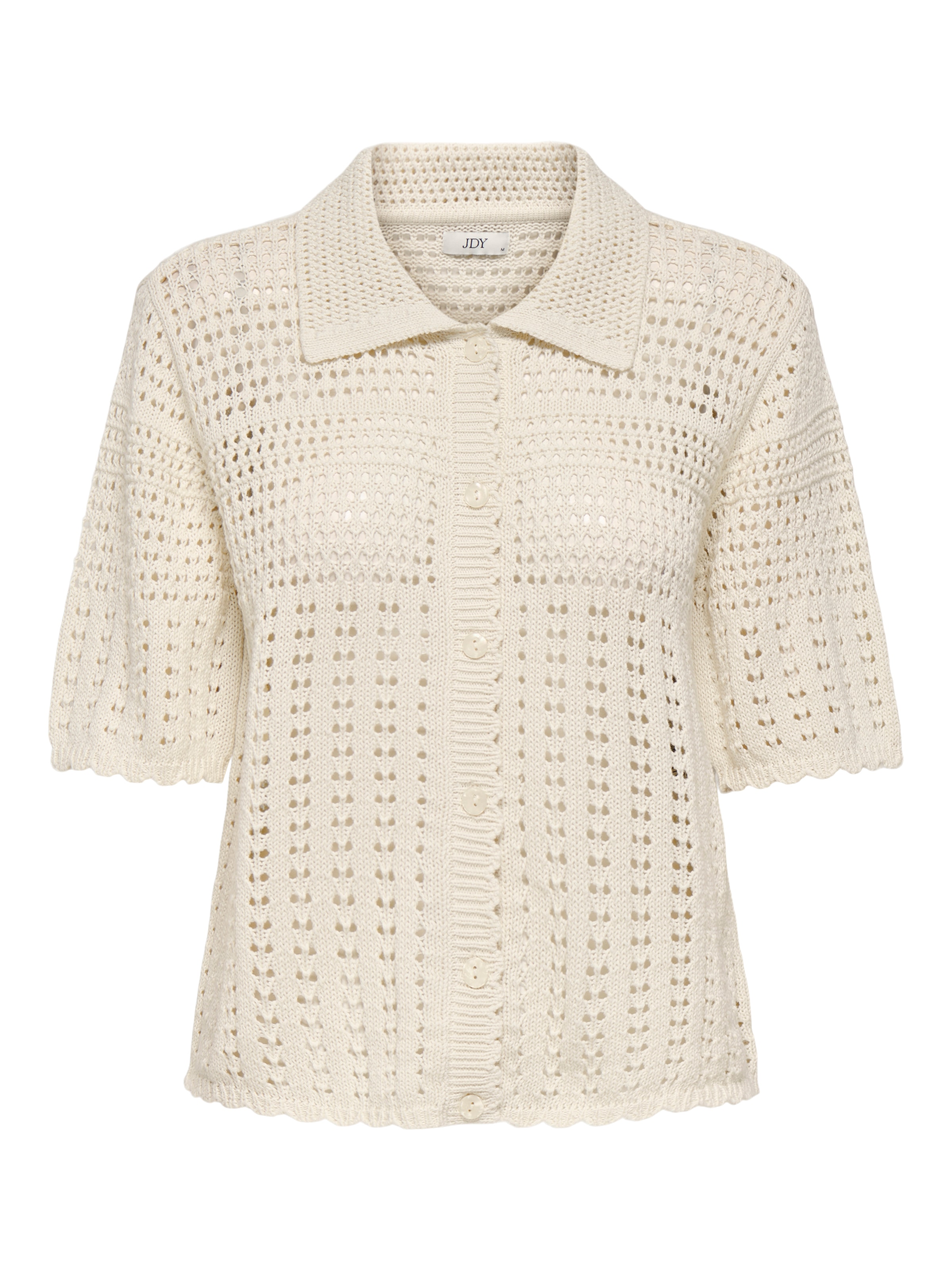 JDY Strickjacke »JDYROBIN 2/4 COLLAR CARDIGAN KNT NOOS« Baumwollmischung