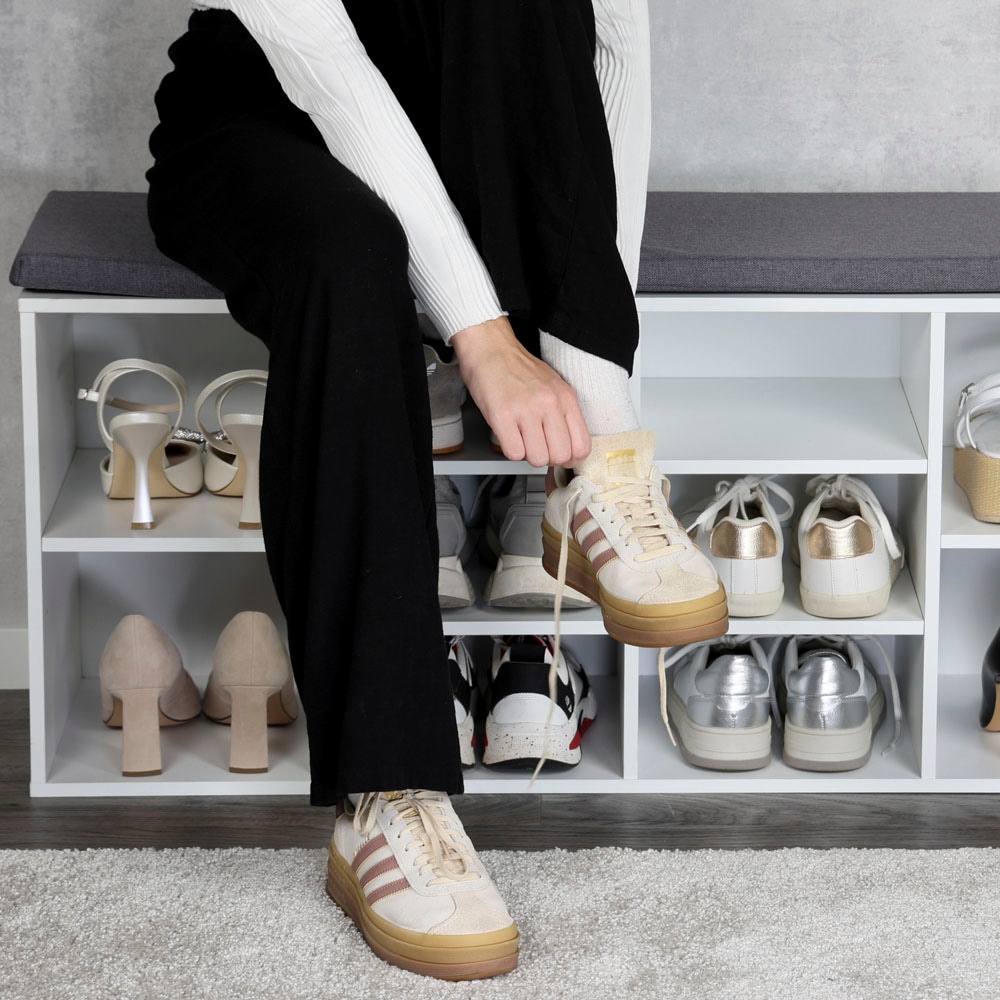 KESPER® Schuhschrank »Schuhschrank mit Sitzkissen, 2 Türen, FSC«