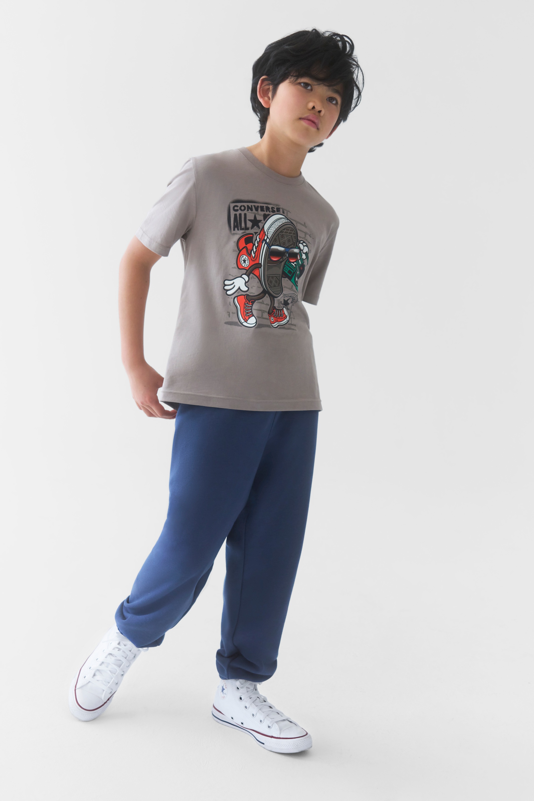 Converse T-Shirt »CNVB CHUCK CHARACTER« für Kinder, mit Converse Chuck-Grafik im Cartoon-Stil