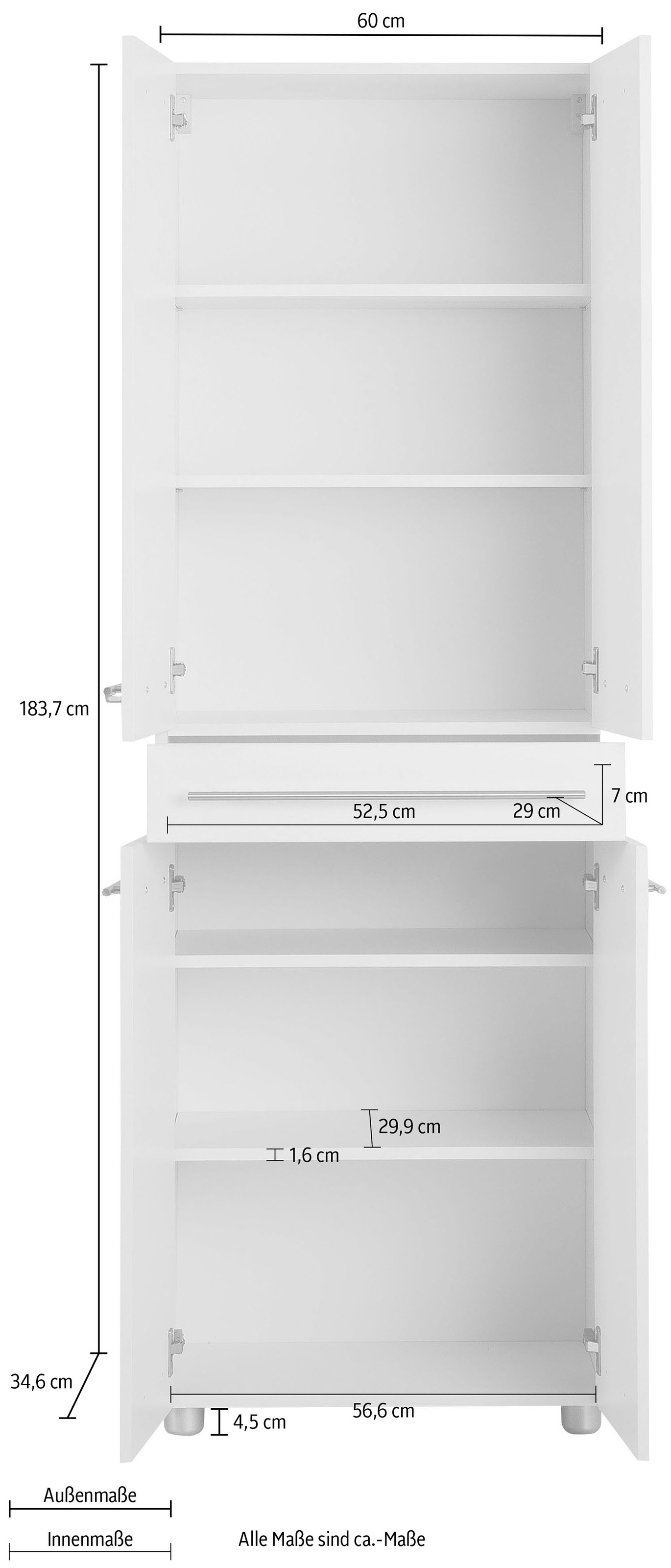 OPTIFIT Hochschrank »Bern«