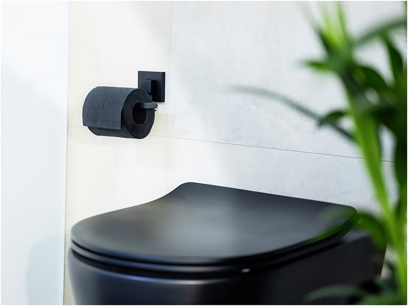 WENKO Toilettenpapierhalter »Vacuum-Loc® Modell Quadro«, aus Edelstahl, Befestigen ohne Bohren