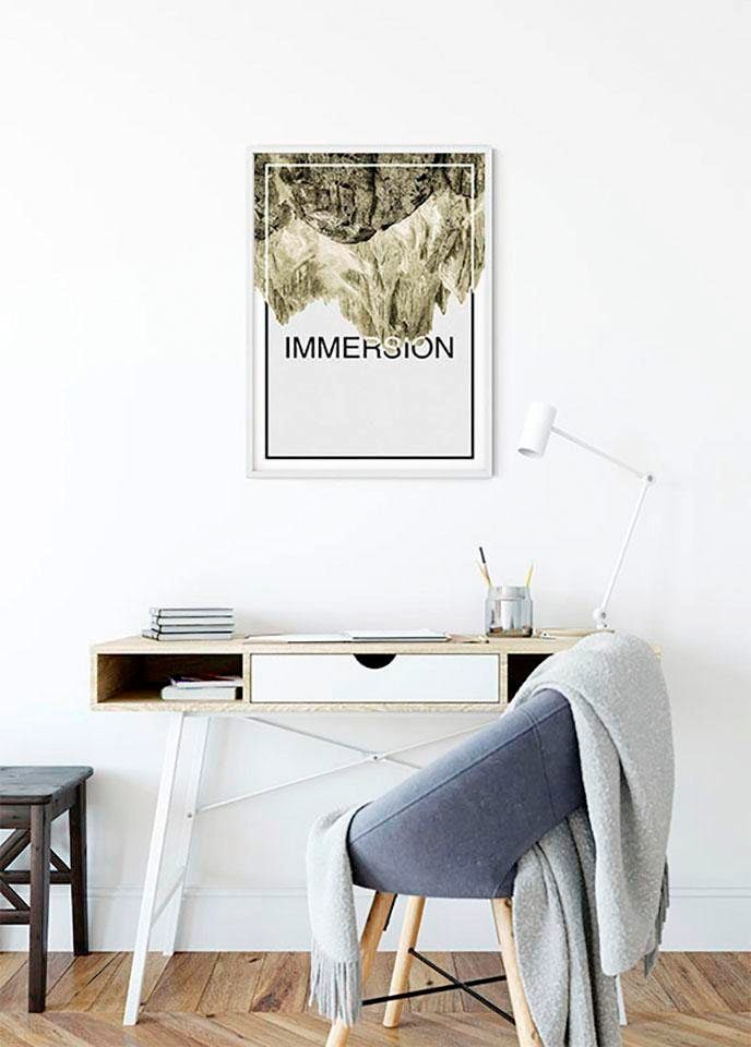 Komar Bild »Immersion Sand« Abstrakt | Sprüche & Texte 1 Stk. tlg. Wandbild zur Dekoration - ohne Rahmen