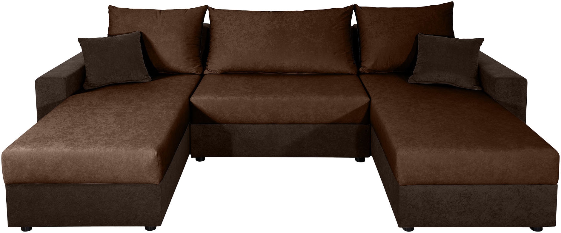 COLLECTION AB Wohnlandschaft »Pico U-Form, B: 252 cm« Schlaffunktion, Bettkasten & 2 Zierkissen