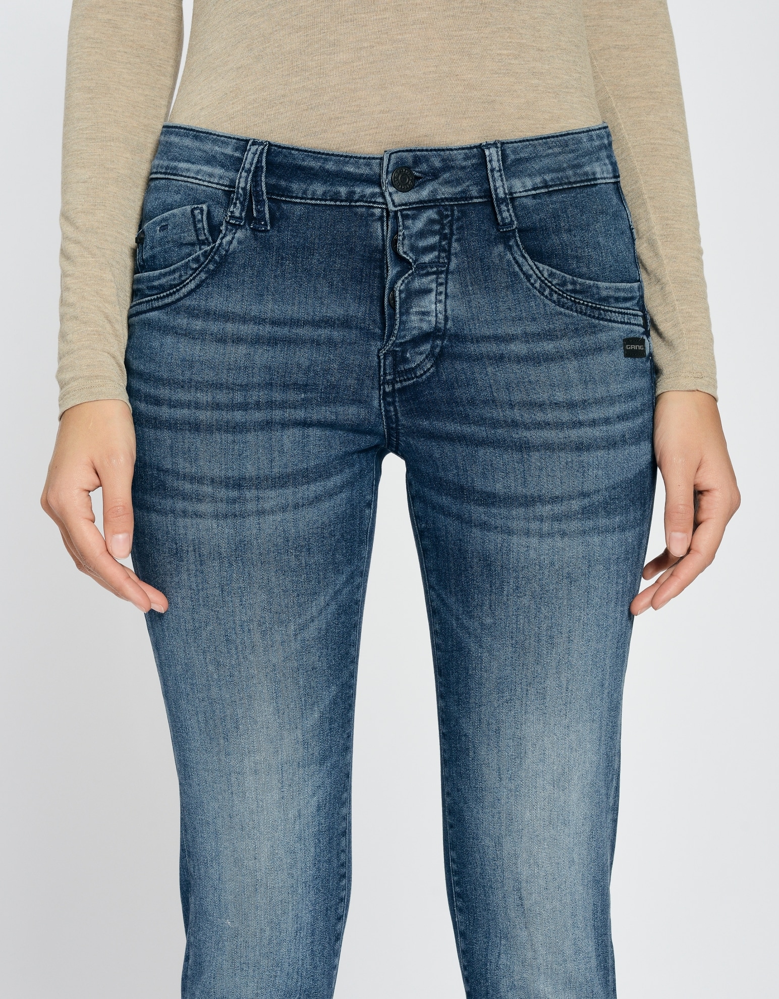 GANG Relax-fit-Jeans »94GERDA«, mit besonderer Struktur